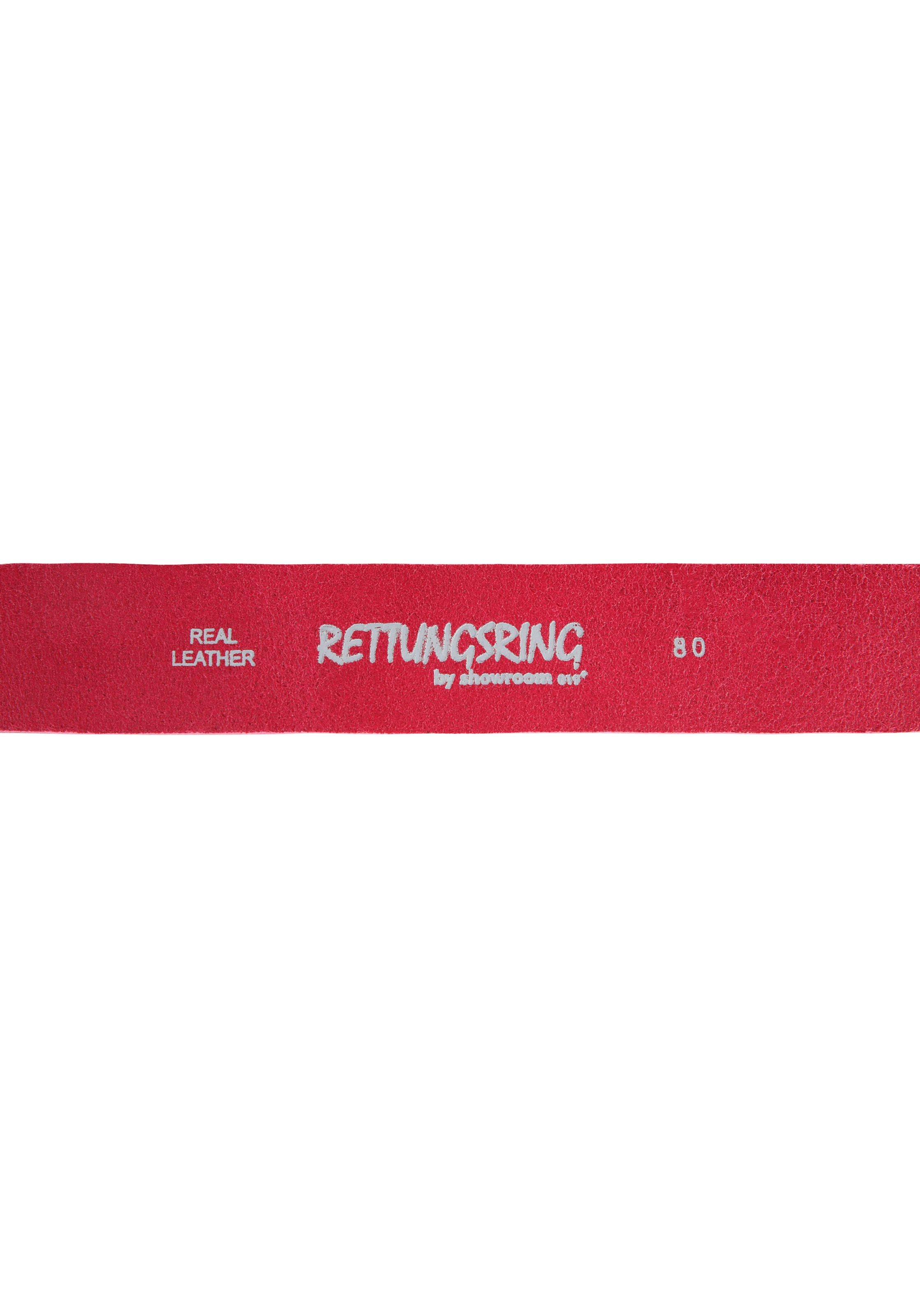 RETTUNGSRING by showroom 019° Ledergürtel, Schließe »Flamingoherz Geschlosen Silber mit Swarowski-Kristall«