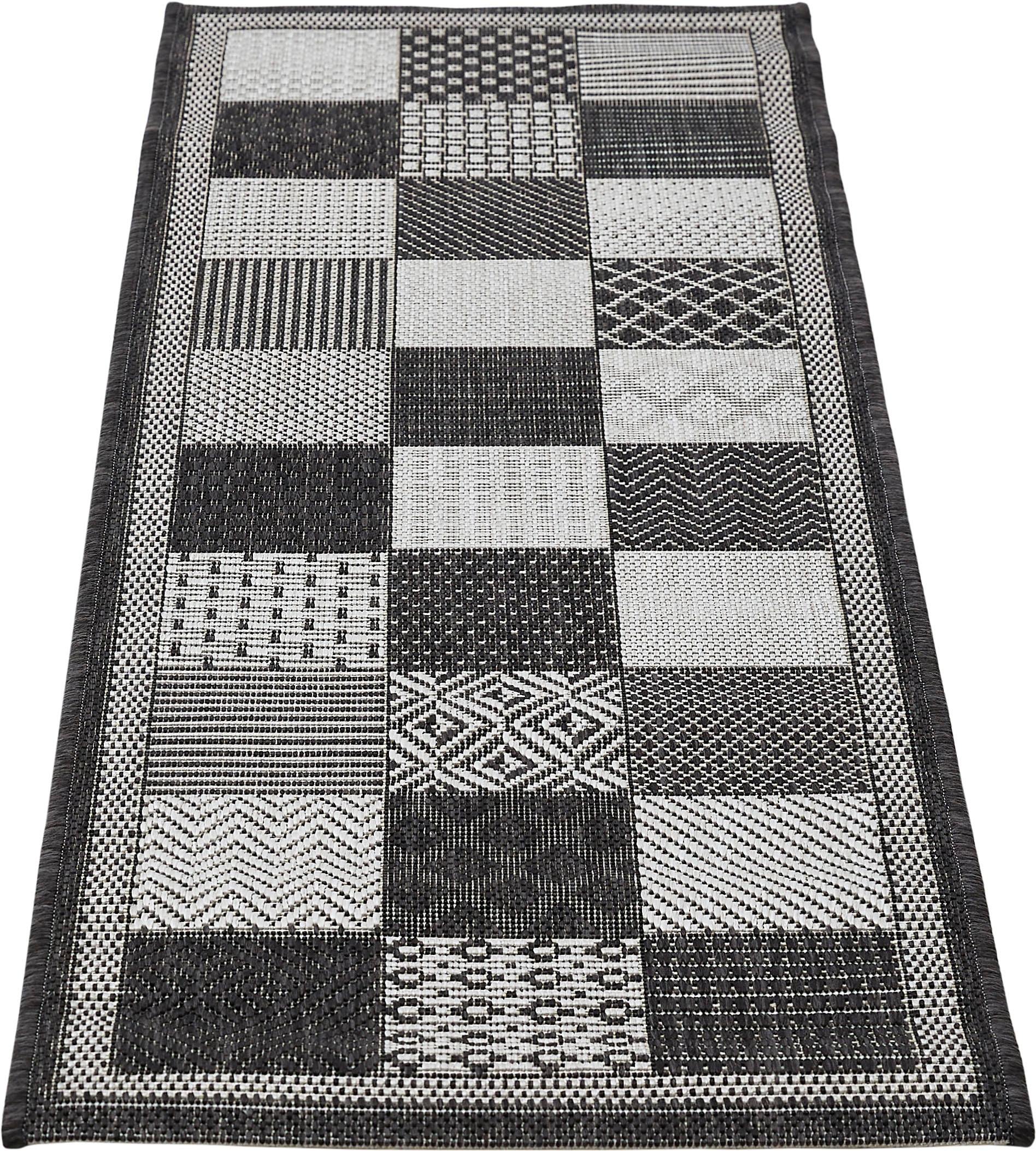 Andiamo Läufer »ARIZONA 2«, rechteckig, 5 mm Höhe, Flachgewebe, Patchwork Design, In- und Outdoor geeignet