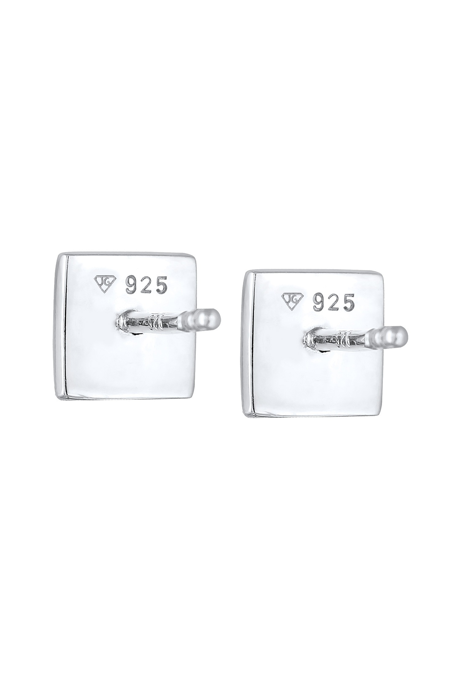 Kuzzoi Paar Ohrstecker »Ohrringe Onyx Pyramid Quadrat 925 Silber«