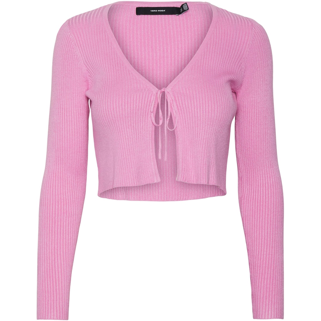 Vero Moda Cardigan »VMGLORY RIB LS TIE STRING CARDI GA NOOS«