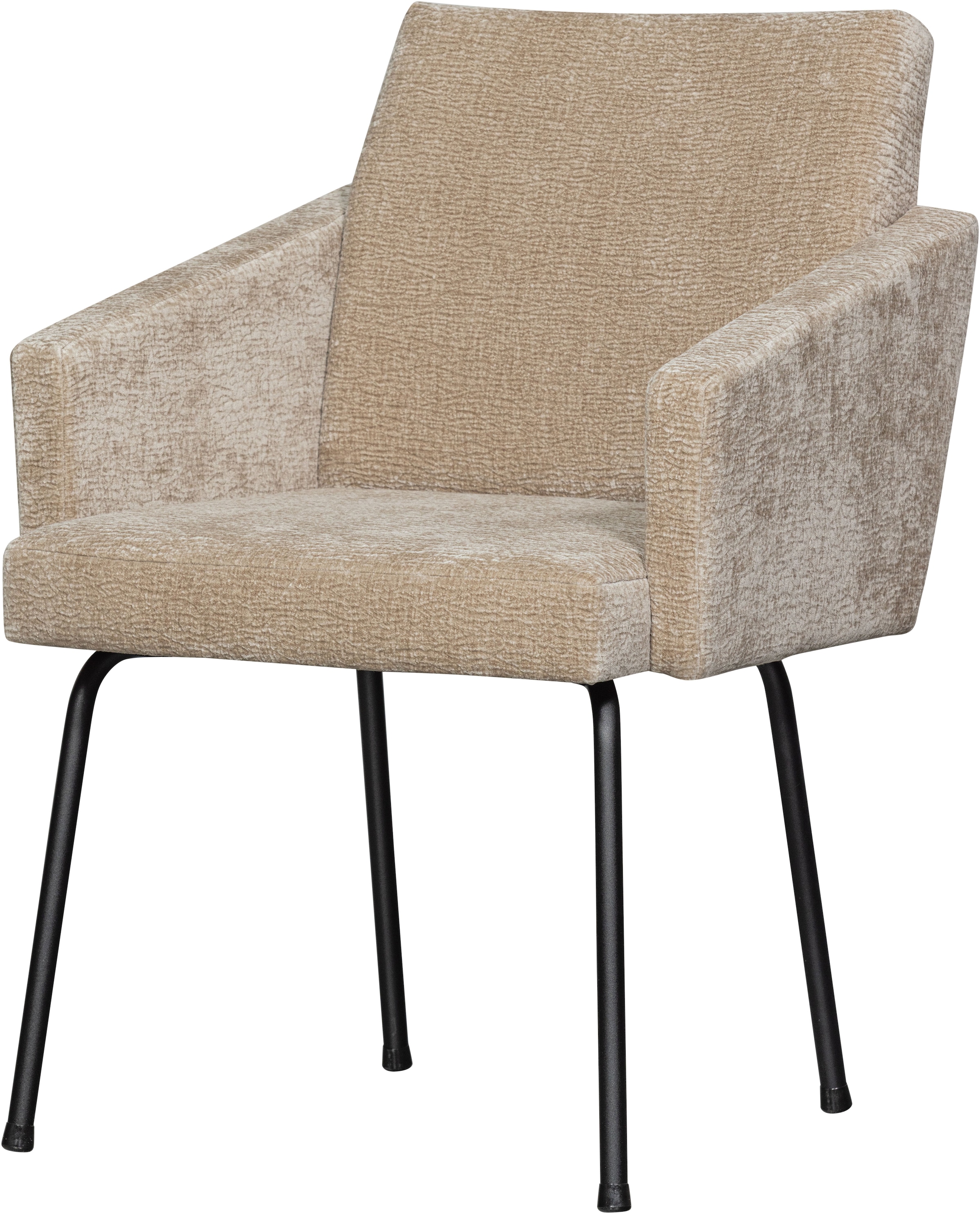 WOOOD Esszimmerstuhl »Mount mit Textur Chenille bezug en Metallgestell B 61 x T 65 x H 82 cm« (Set) 2 Stk.Maximale Verschleißfestigkeit, mit mattem Glanz, Tragkraft 100 kg