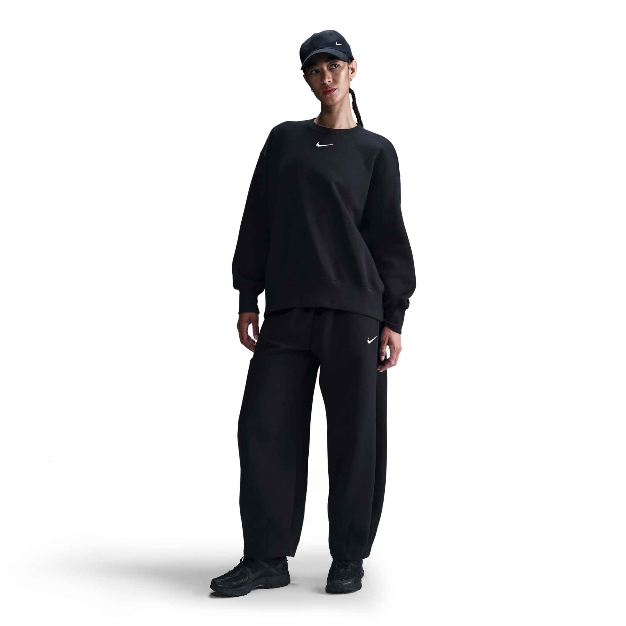 Nike Sportswear T-Shirt »W NSW PHNX FLC OS LONG CREW« Oversize Passform, für Erwachsene, sportlicher Stil