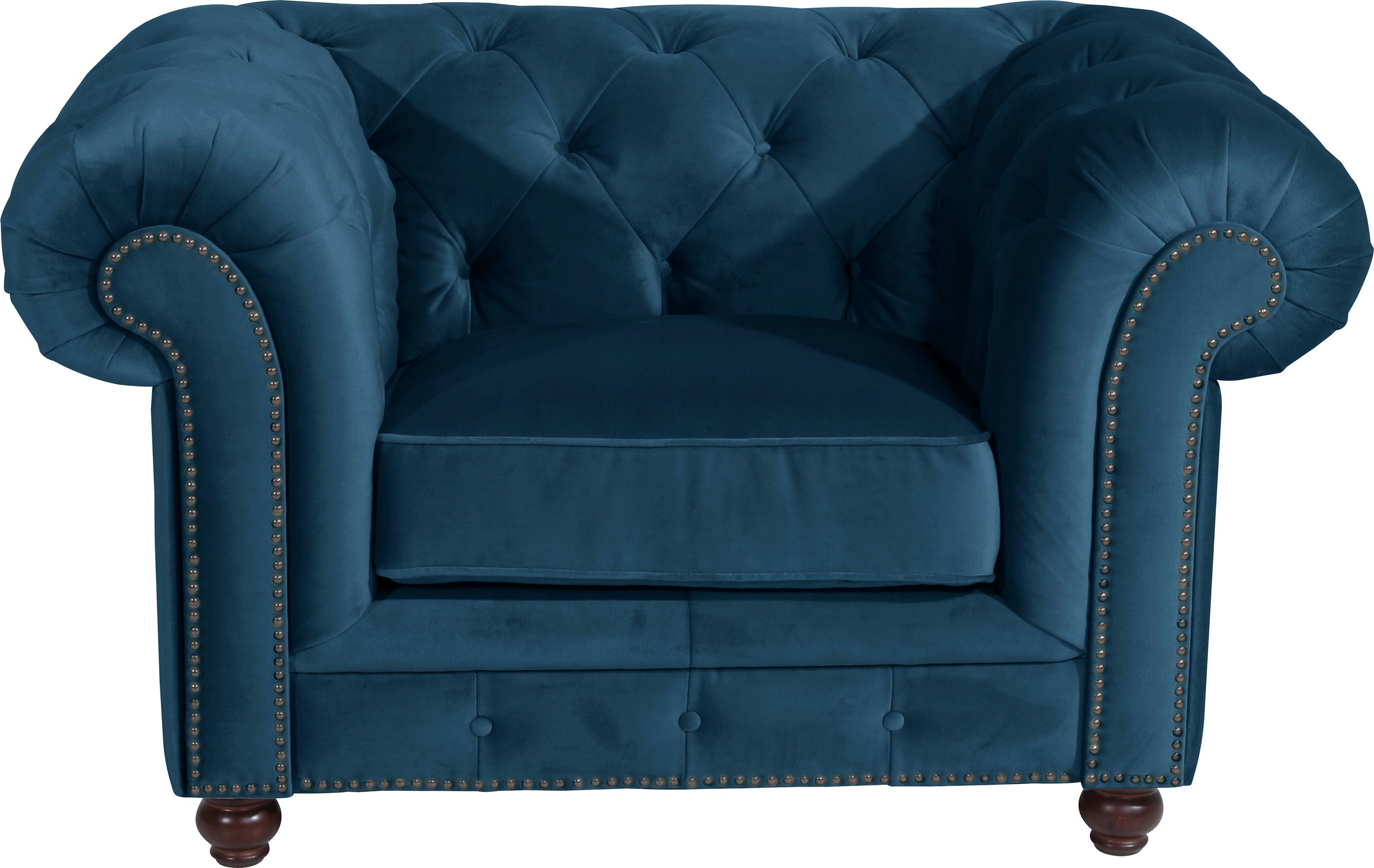 Max Winzer® Polstergarnitur »Old England Chesterfield, hochwertig und elegant«, (3 tlg.), mit edler Knopfheftung, 3-tlg.