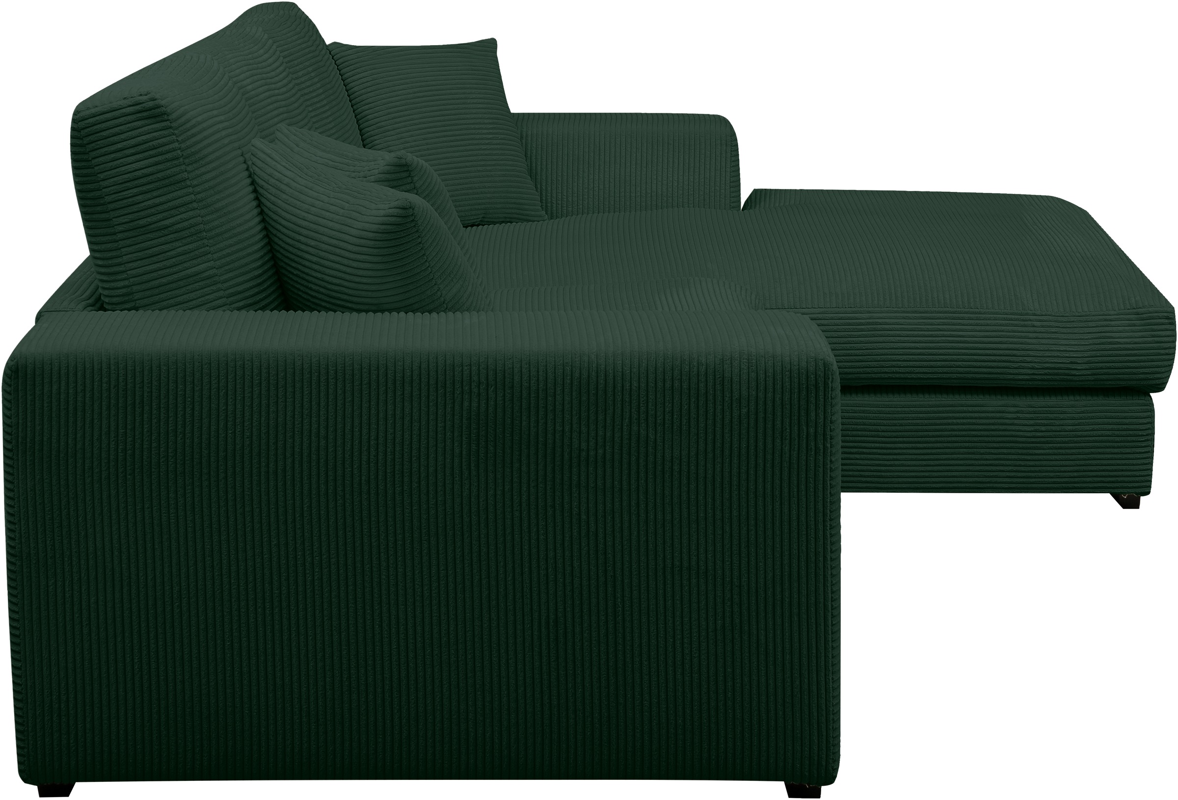 WERK2 Ecksofa »Eden modern und zeitlos, geschmackvolles Sofa, Breite 286cm, L-Form«, Design Ecksofa in Cord mit besonders weichem Sitzkomfort