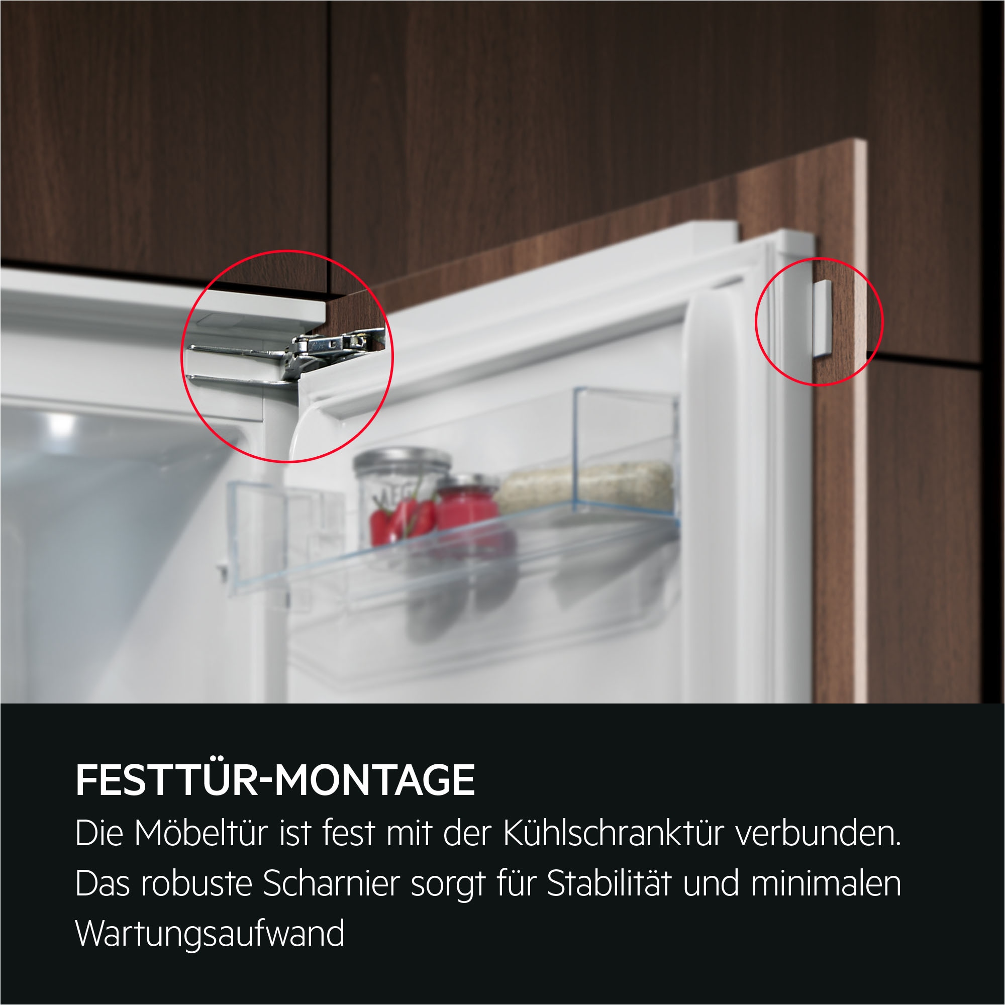 AEG Einbaukühlgefrierkombination 5000 »TSC5S183DF« 176,9 cm hoch 55,7 cm breit LowFrost: Erheblich weniger Eisbildung