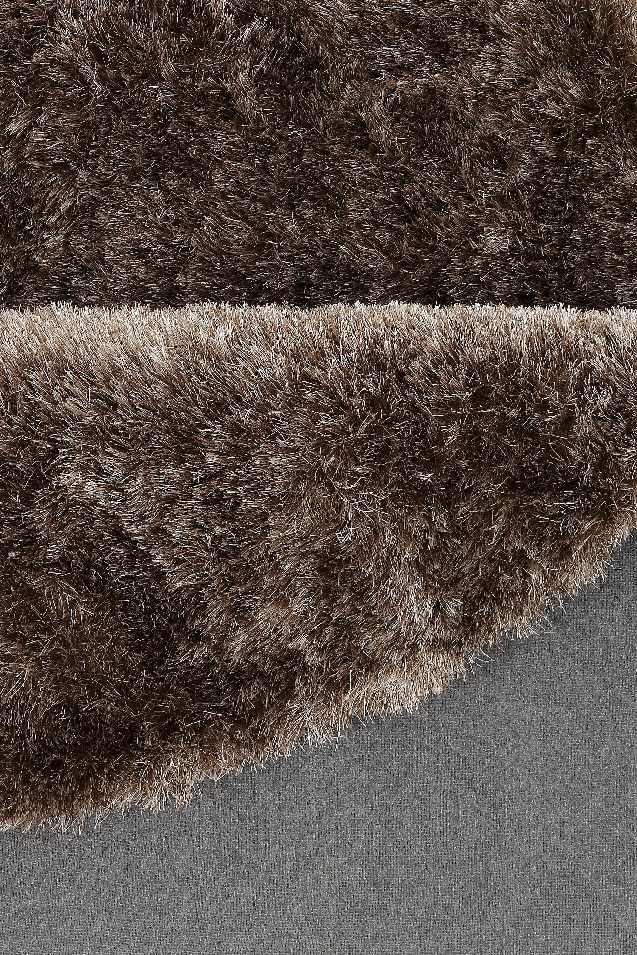 Kayoom Hochflor-Teppich »Diamond 700«, rund, 45 mm Höhe, weiche Microfaser, Langflor, Shaggy, Melange, Wohnzimmer