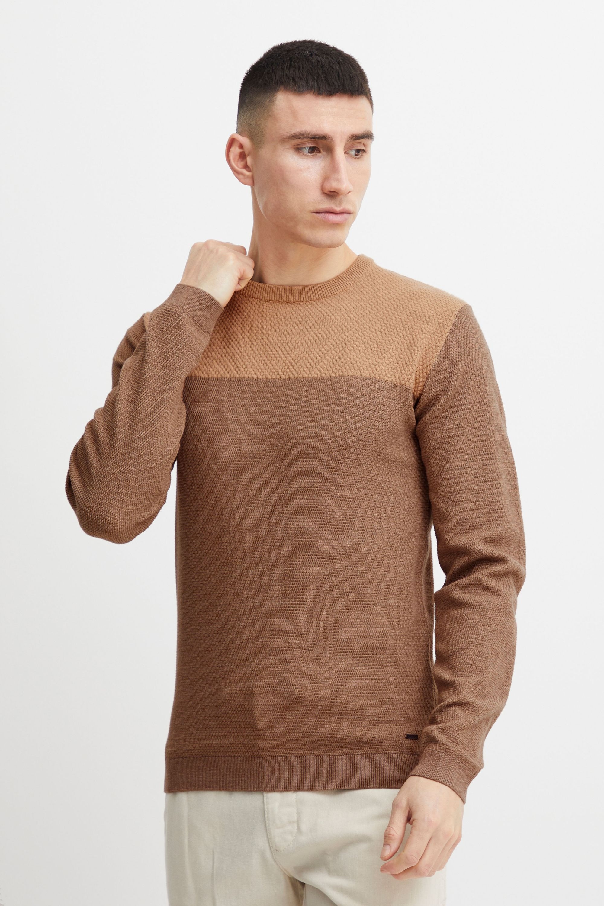 Indicode Strickfleece-Pullover »Strickpullover IDLabel«