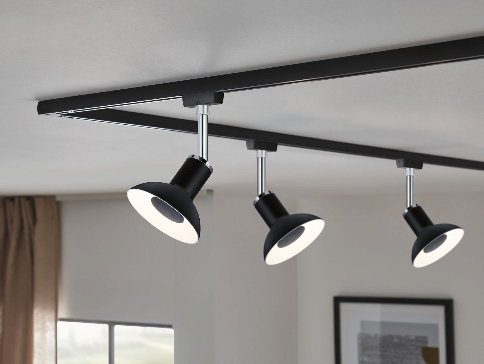 Paulmann Schienensystem-Leuchten »URail Schienenspot Pure II Einzelspot GU10 max. 10W 230V«, dimmbar 230V
