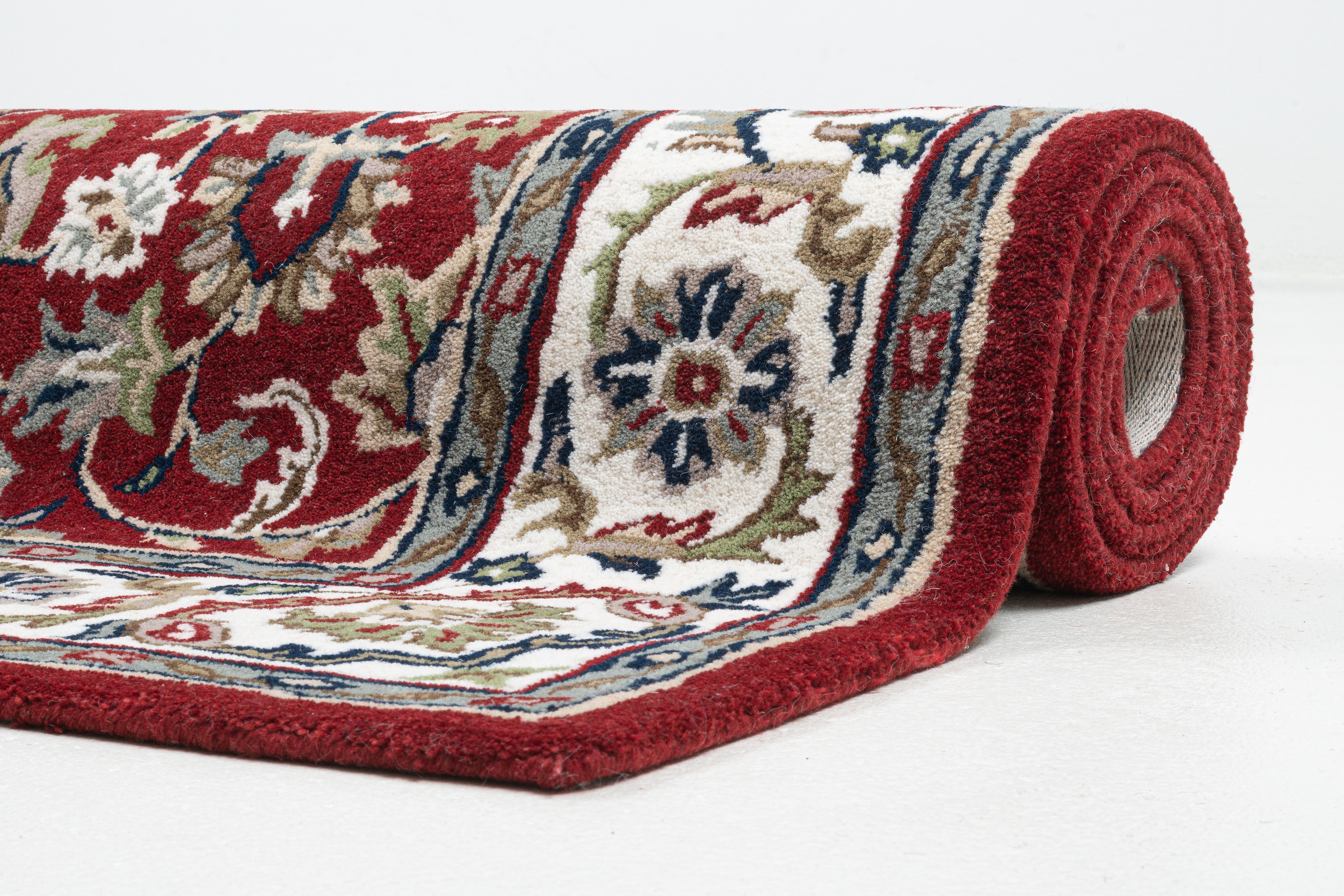 THEKO Wollteppich »Royal Orient Isfahan«, rechteckig, 14 mm Höhe, handgetuftet, Orient-Optik, reine Wolle