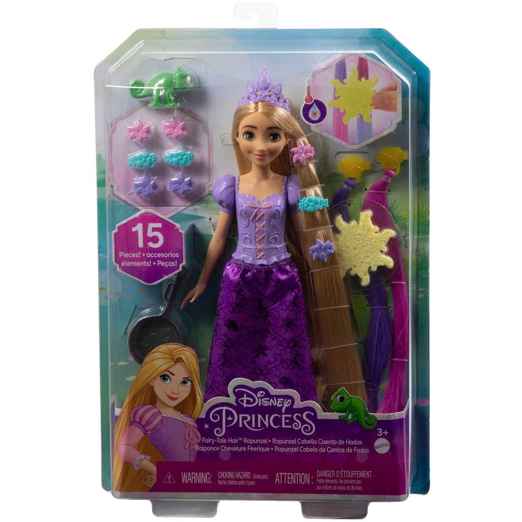 Mattel® Anziehpuppe »Disney Prinzessin, Haarspiel Rapunzel Puppe und Zubehör«