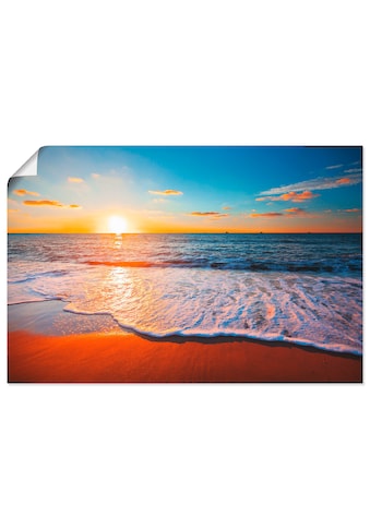Artland Wandbild »Sonnenuntergang und das Meer«, Strand, (1 St.) kaufen