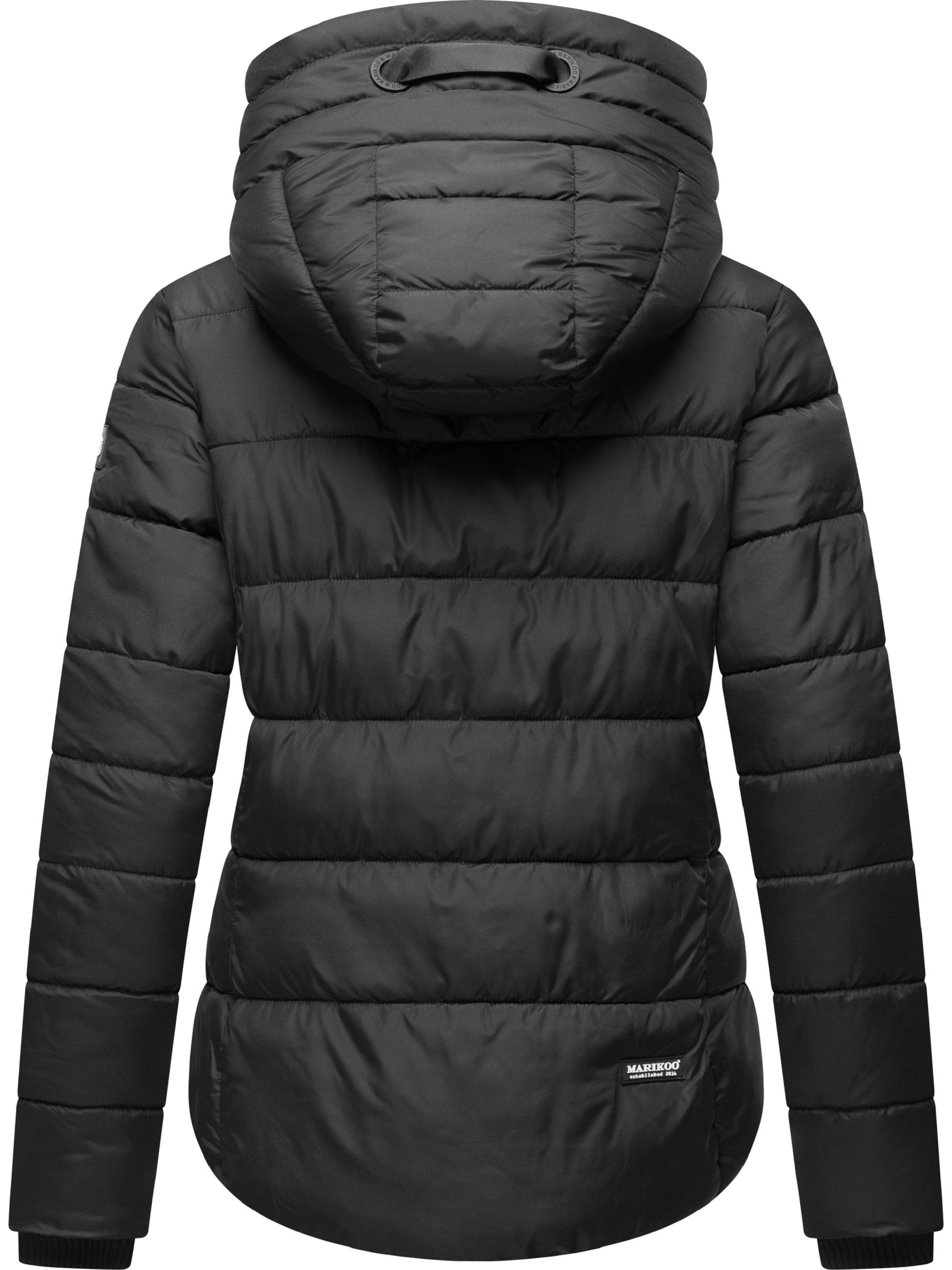 Marikoo Steppjacke »Steppjacke Amayaa-1« mit Kapuze Gesteppte Damen Jacke mit großer Kapuze