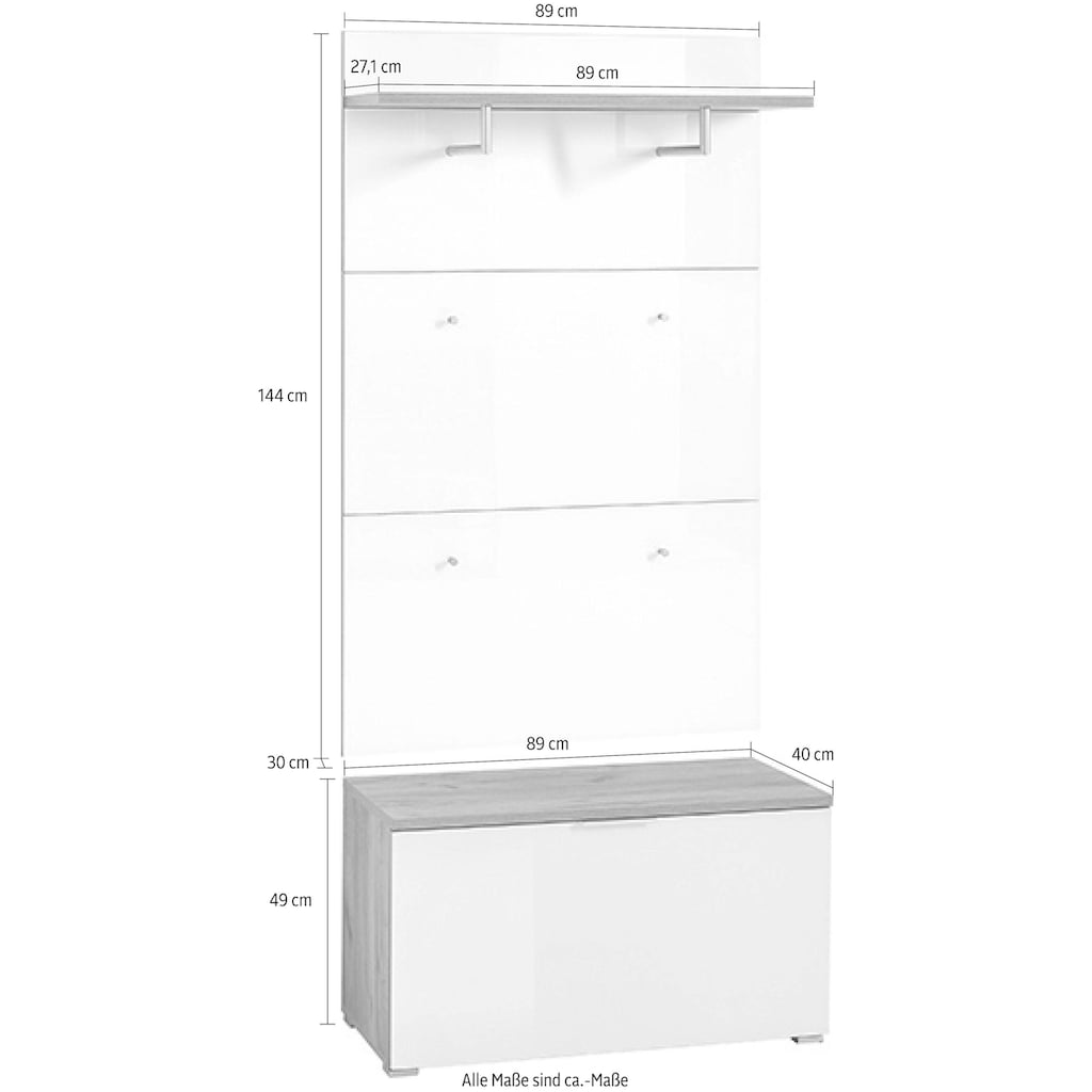 GERMANIA Garderoben-Set »GW-Telde«, (Set, 2 St.)