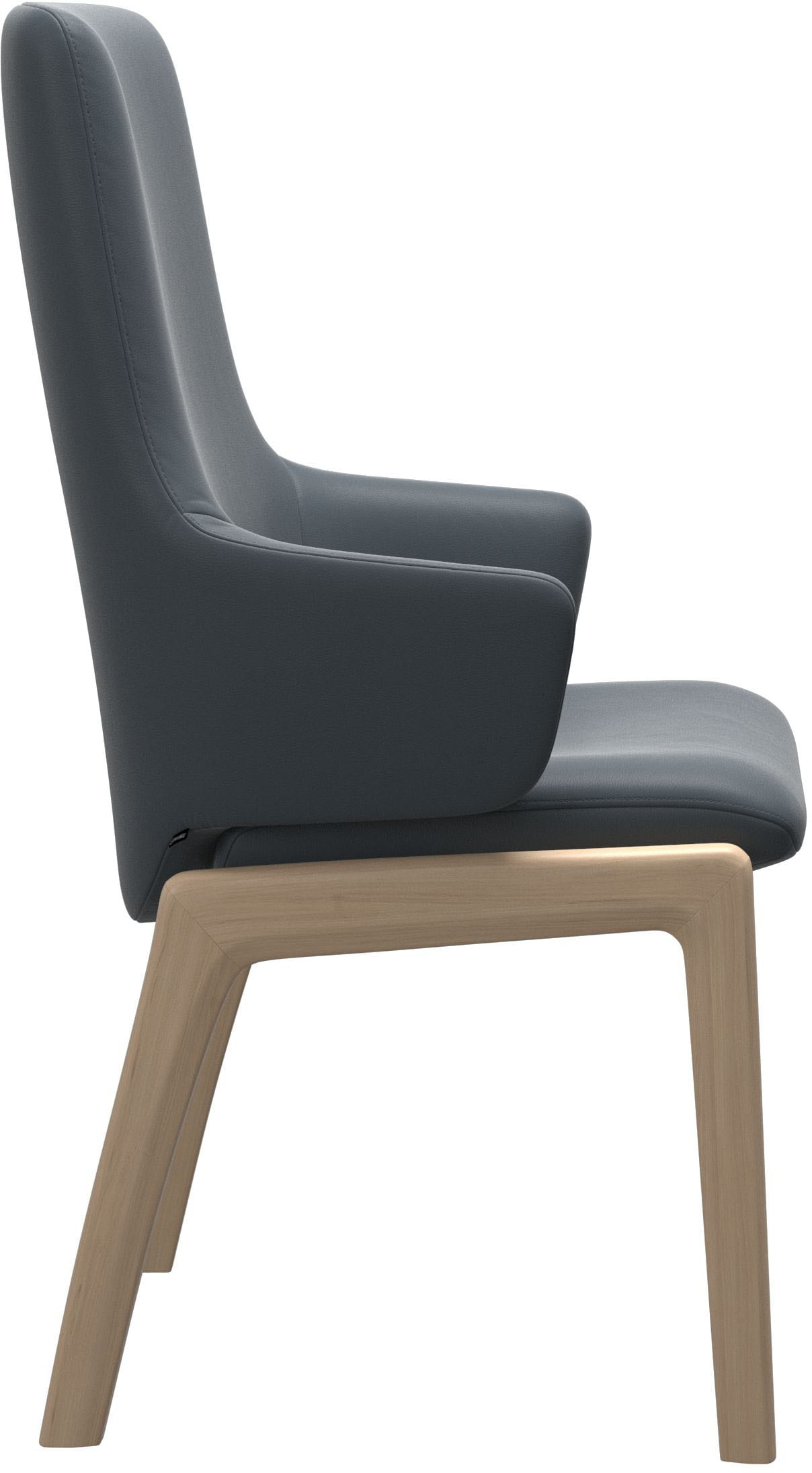 Stressless® Polsterstuhl »Laurel«, Leder BATICK, High Back mit Armlehne, Größe L, mit abgerundeten Beinen in Walnuss