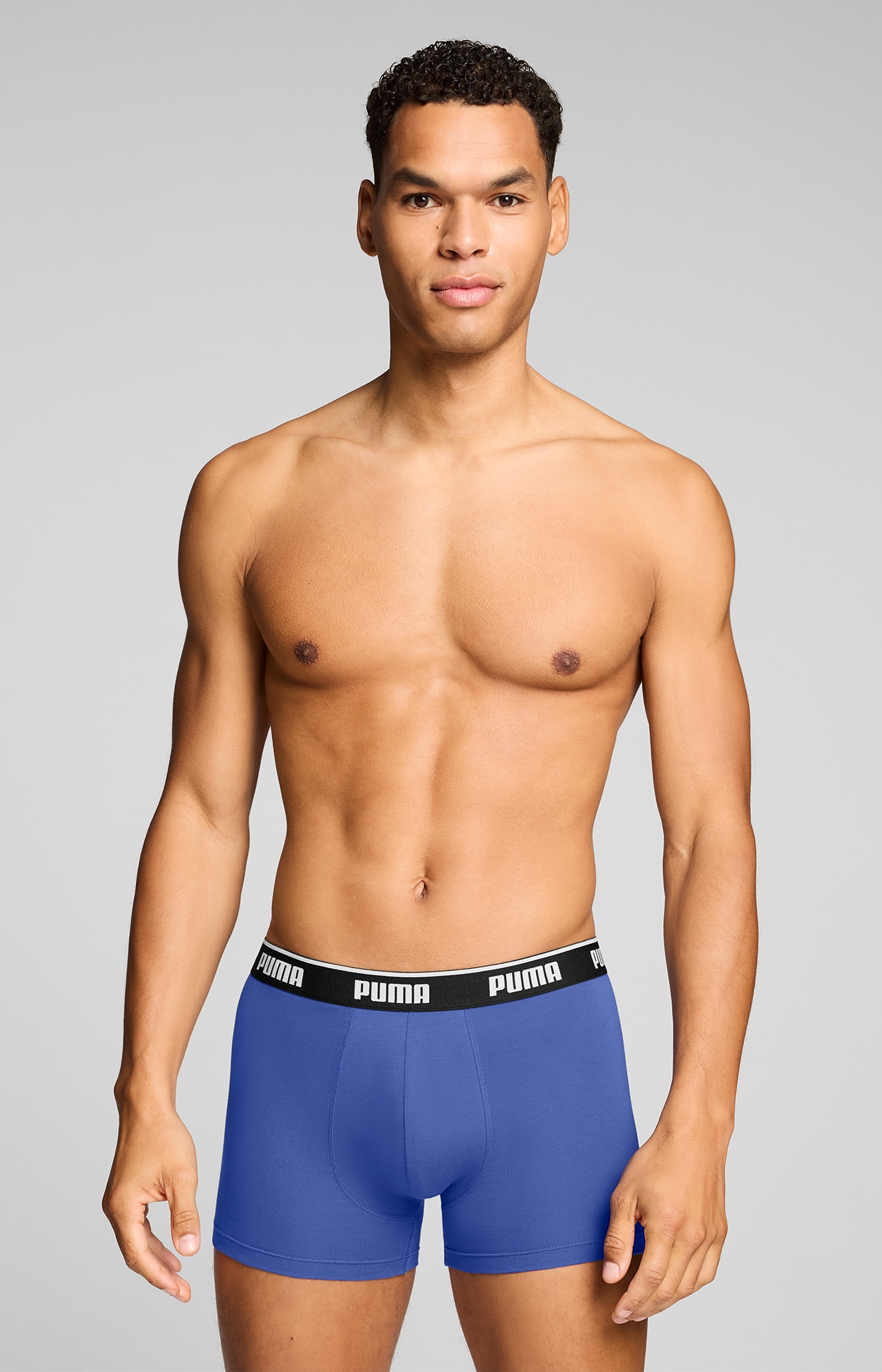 PUMA Boxershorts »PUMA MEN EVERYDAY BASIC BOXERS« 3er Pack,  Komfortabler elastischer Logobund