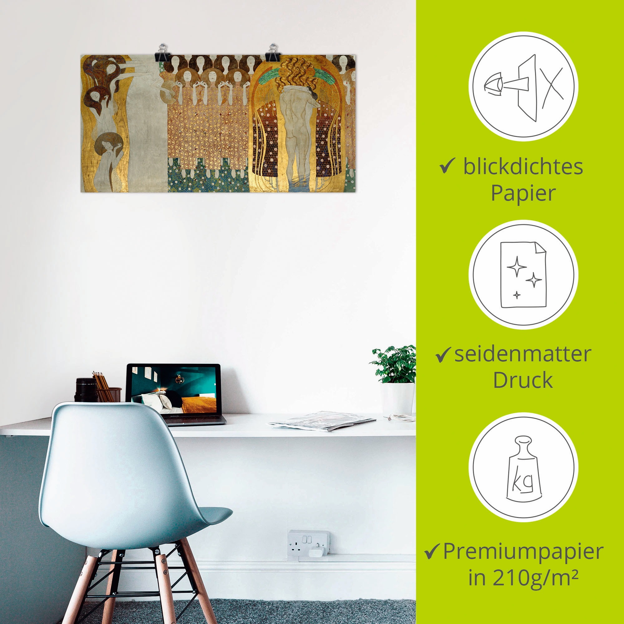 Artland Wandbild »Beethovenfries« Gruppen & Familien 1 Stk. tlg. als Leinwandbild, Poster in verschied. Größen