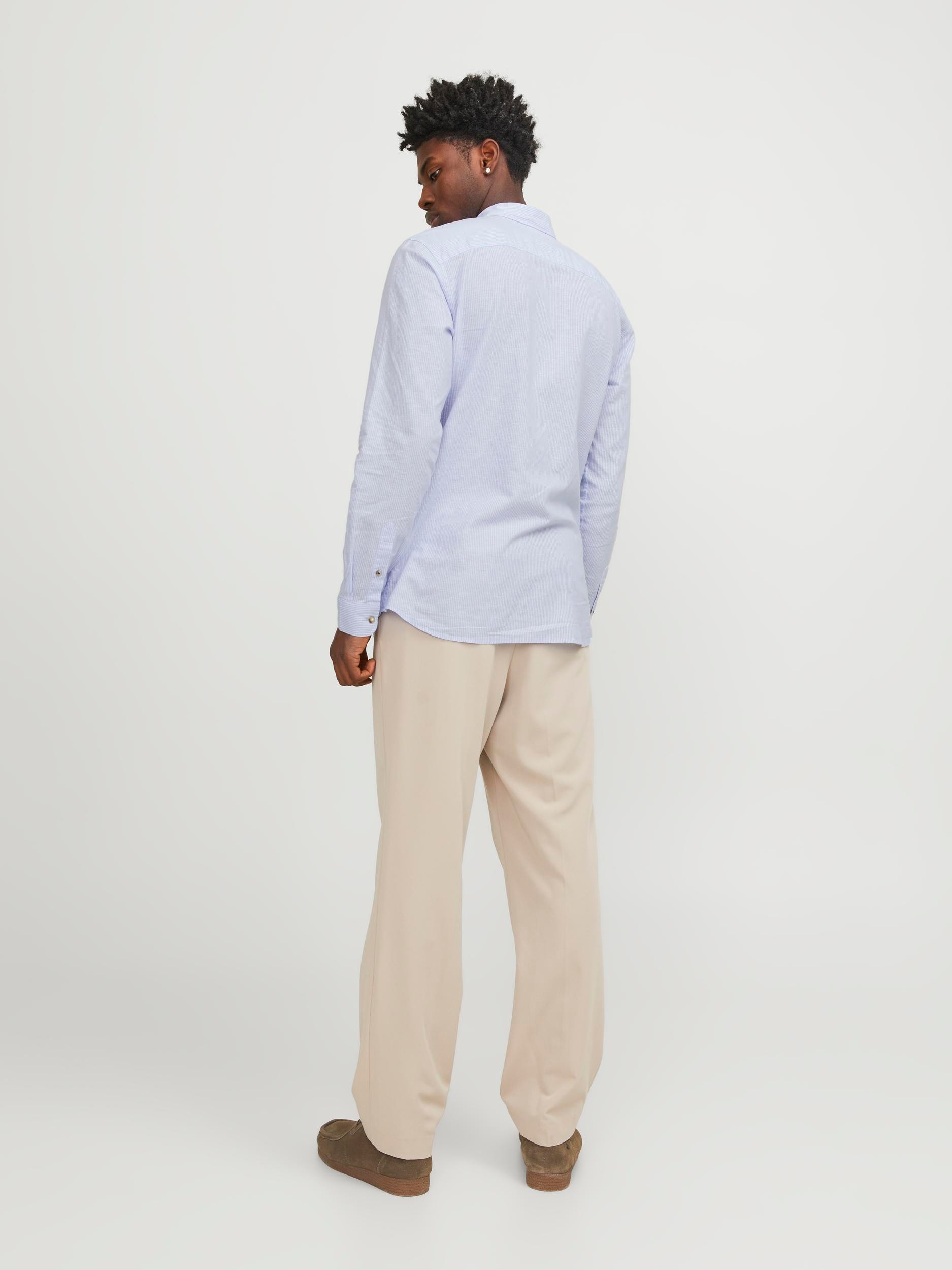 Jack & Jones Langarmhemd »JJESUMMER LINEN BLEND SHIRT LS SN«