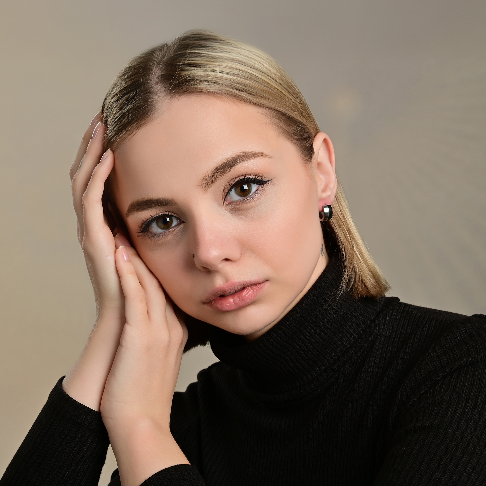 Adelia´s Paar Creolen »Damen Ohrringe ¿ Klappcreole aus Edelstahl«