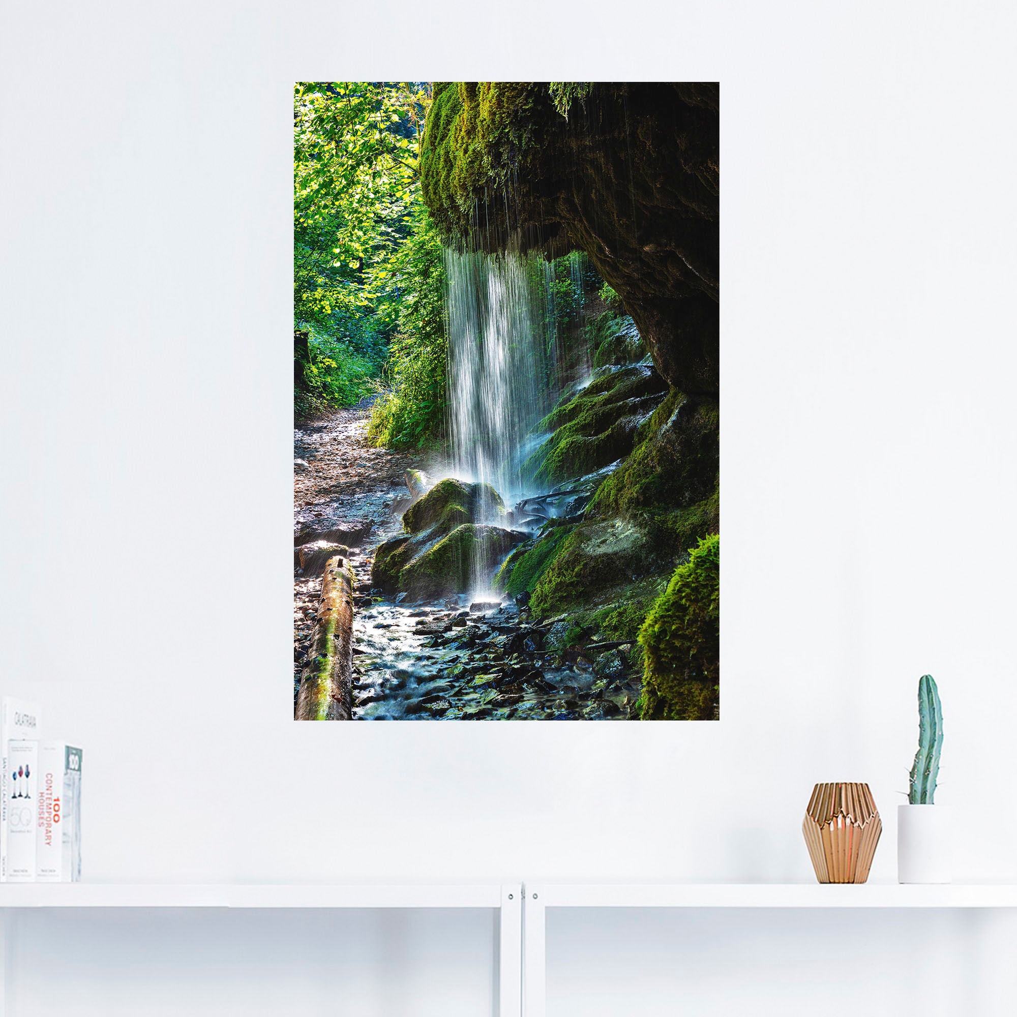 (1 Wasserfallbilder, Wandbild bei Wasserfall«, St.) »Moosbedeckter OTTO Artland