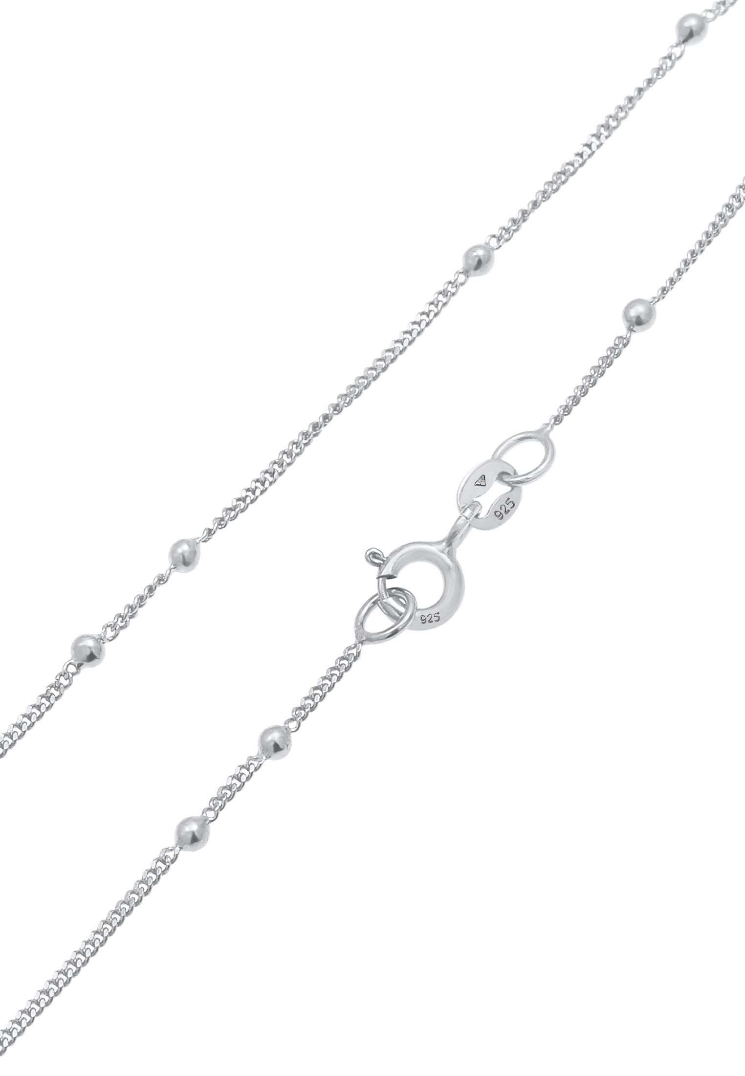 Elli Kette ohne Anhänger »Halskette Kugelkette Panzer Basic 925 Silber«