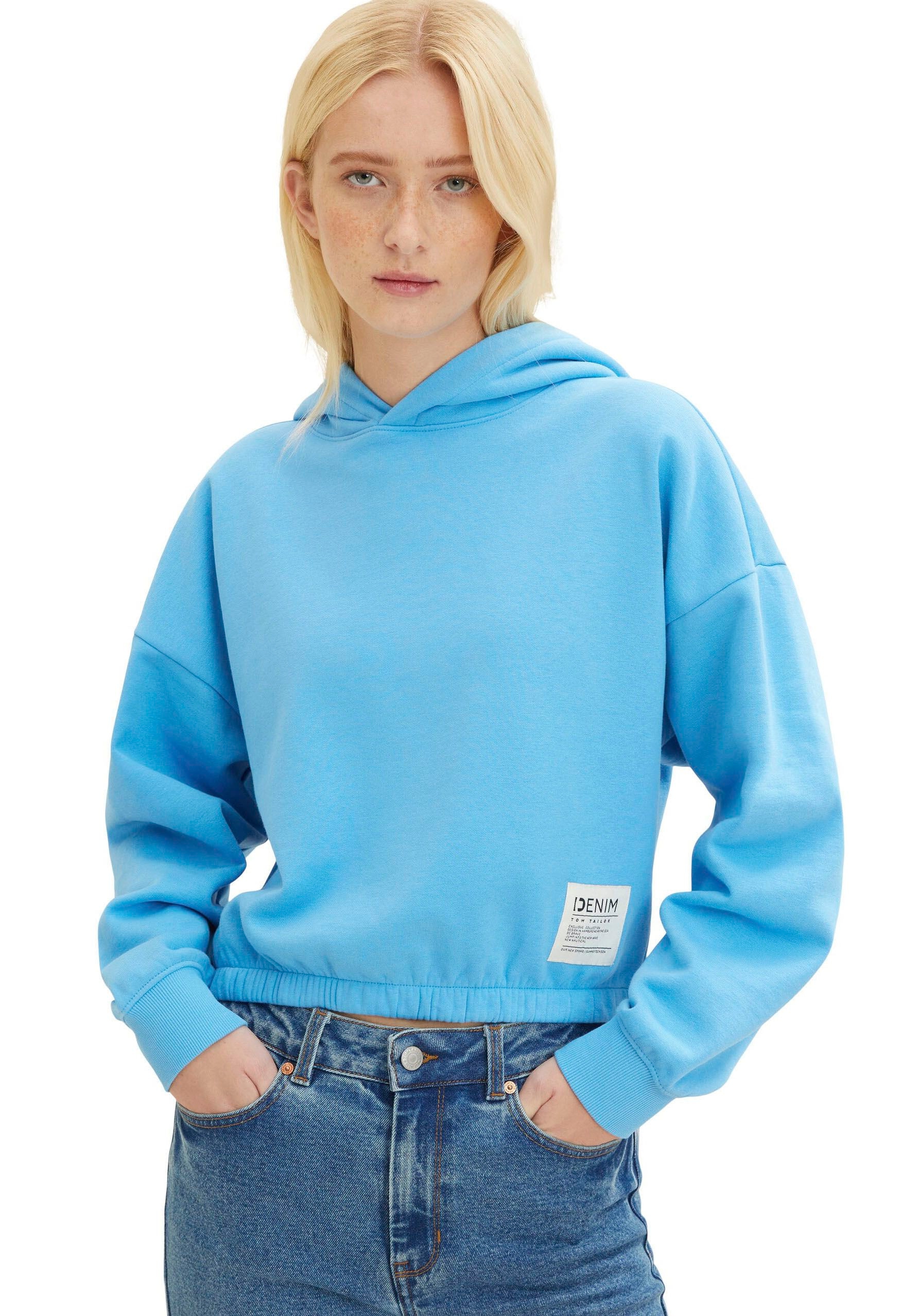 Kapuzensweatshirt, im Cropped-Design