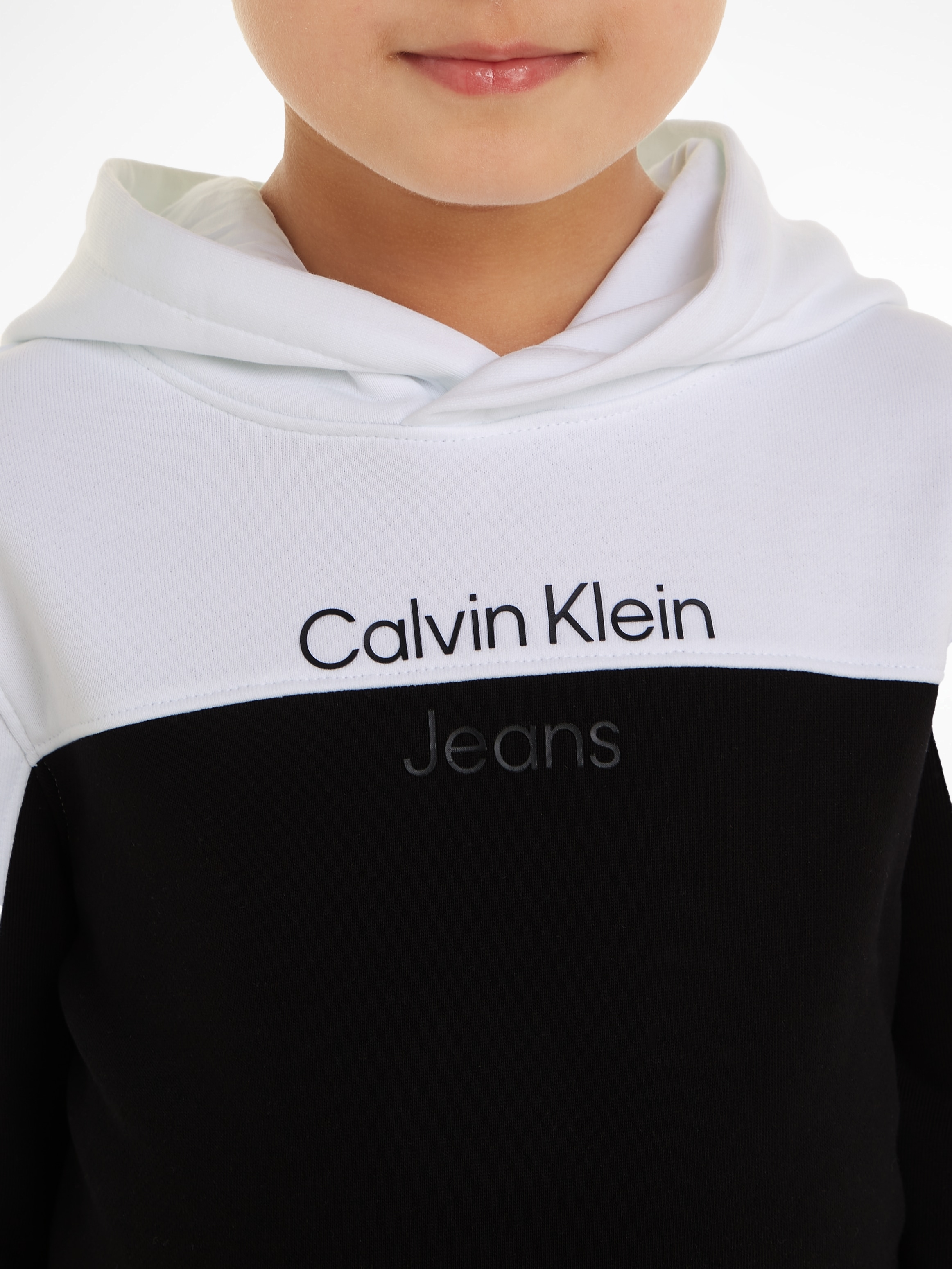 Sweatshirt COLOR OTTO Klein für REG. HOODIE«, Jahre »TERRY 16 Jeans bei Kinder BLOCK Calvin bis