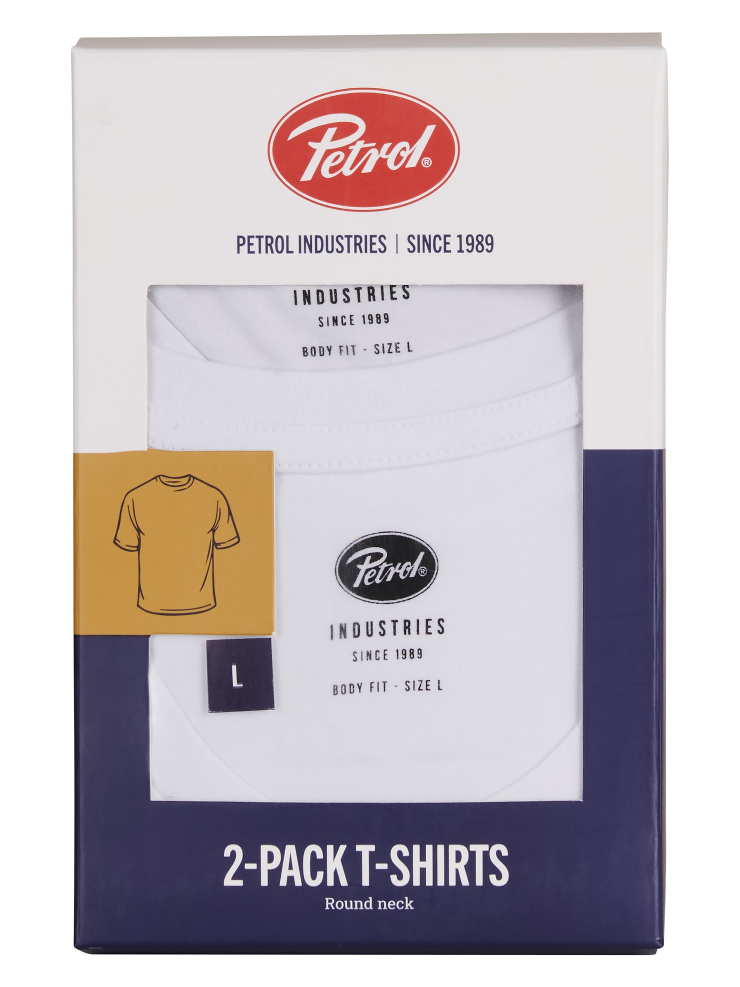 Petrol Industries T-Shirt »Men Body Fit R-Neck - 2PACK« Packung, 2er-,  Auch ideal zum Unterziehen