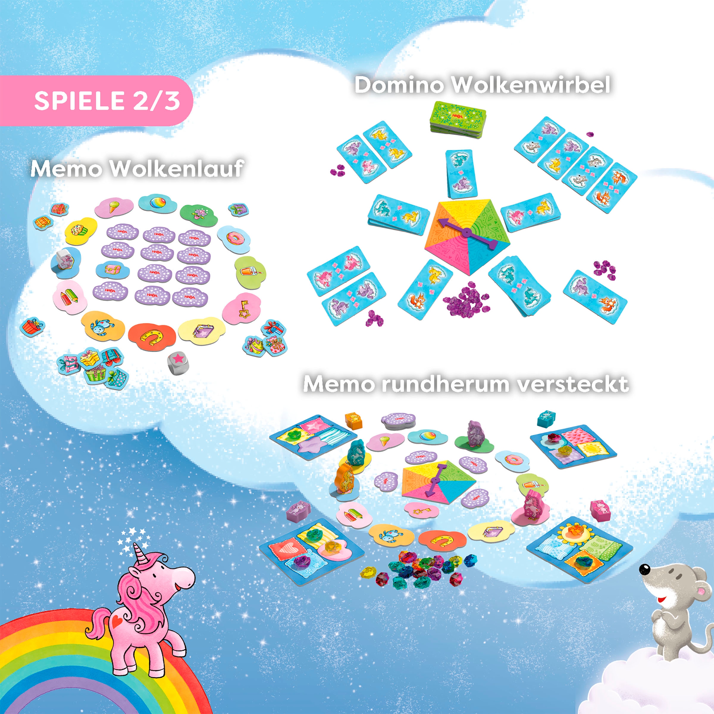 Haba Spielesammlung »Einhorn Glitzerglück Spielesammlung«