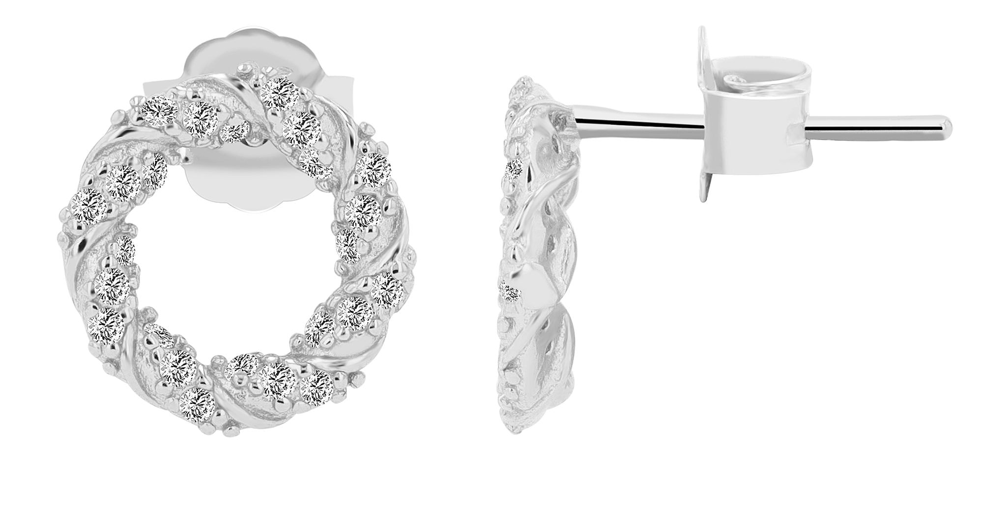 Adelia´s Paar Ohrstecker »Damen Ohrringe ¿ Ohrstecker aus 925 Silber«
