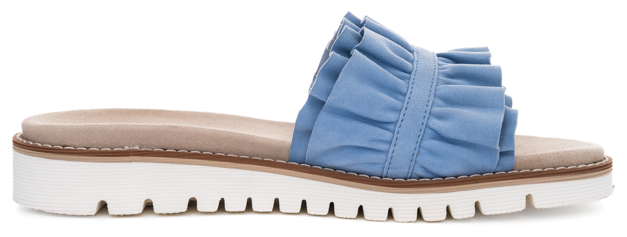 Ara Pantolette »KENT«, Slides, Flats, Sandale mit geraffter Bandage