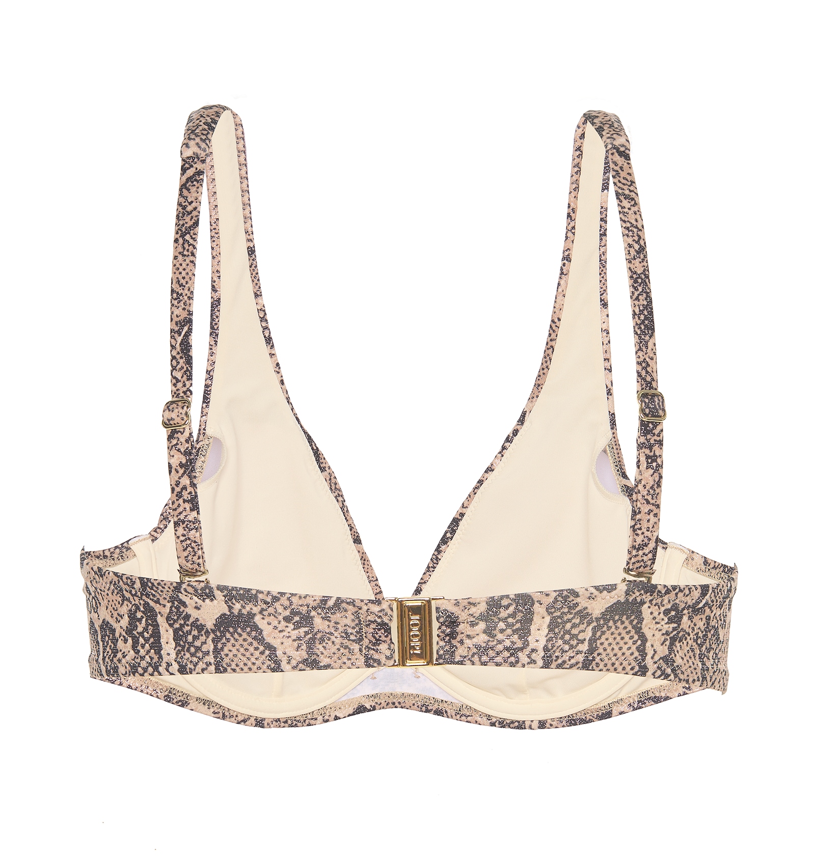 JOOP! Triangel-Bikini-Top »Python«, Animal-Print mit Glanz-Effekt, mit Bügel