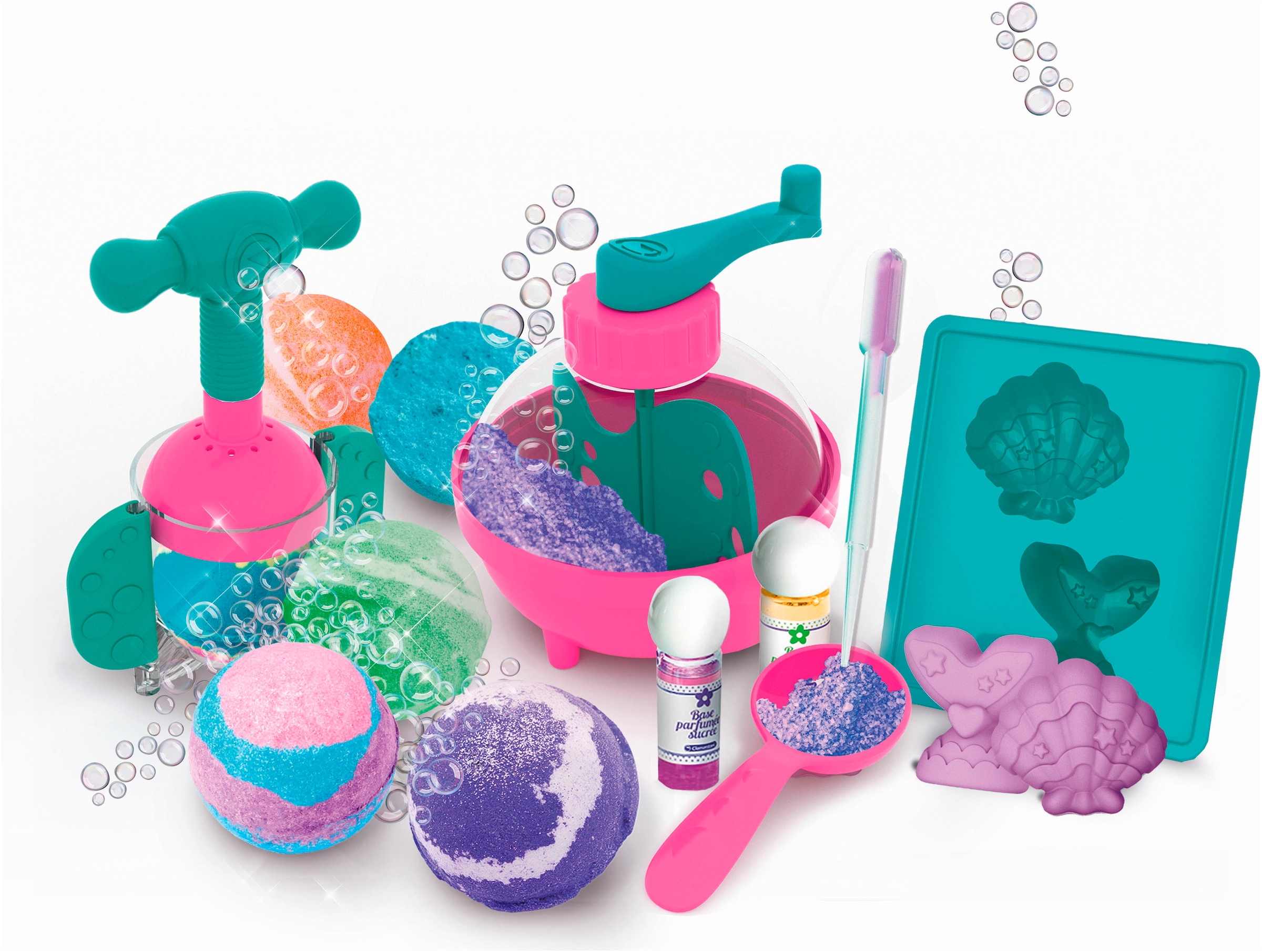 Clementoni® Experimentierkasten »Galileo Lab, Badekugeln selbst machen«