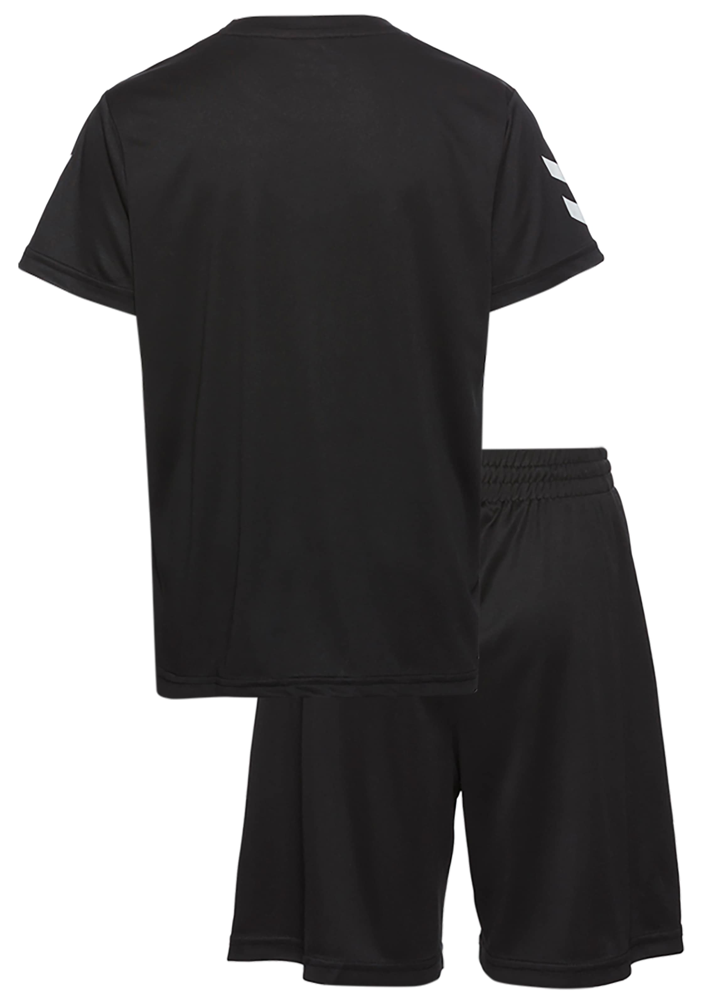 hummel T-Shirt & Shorts »HMLLOGO SET KIDS« Set, 2, 2 Stk. mit elastischem Bund, aus Polyester, pflegeleicht, sportlicher Stil