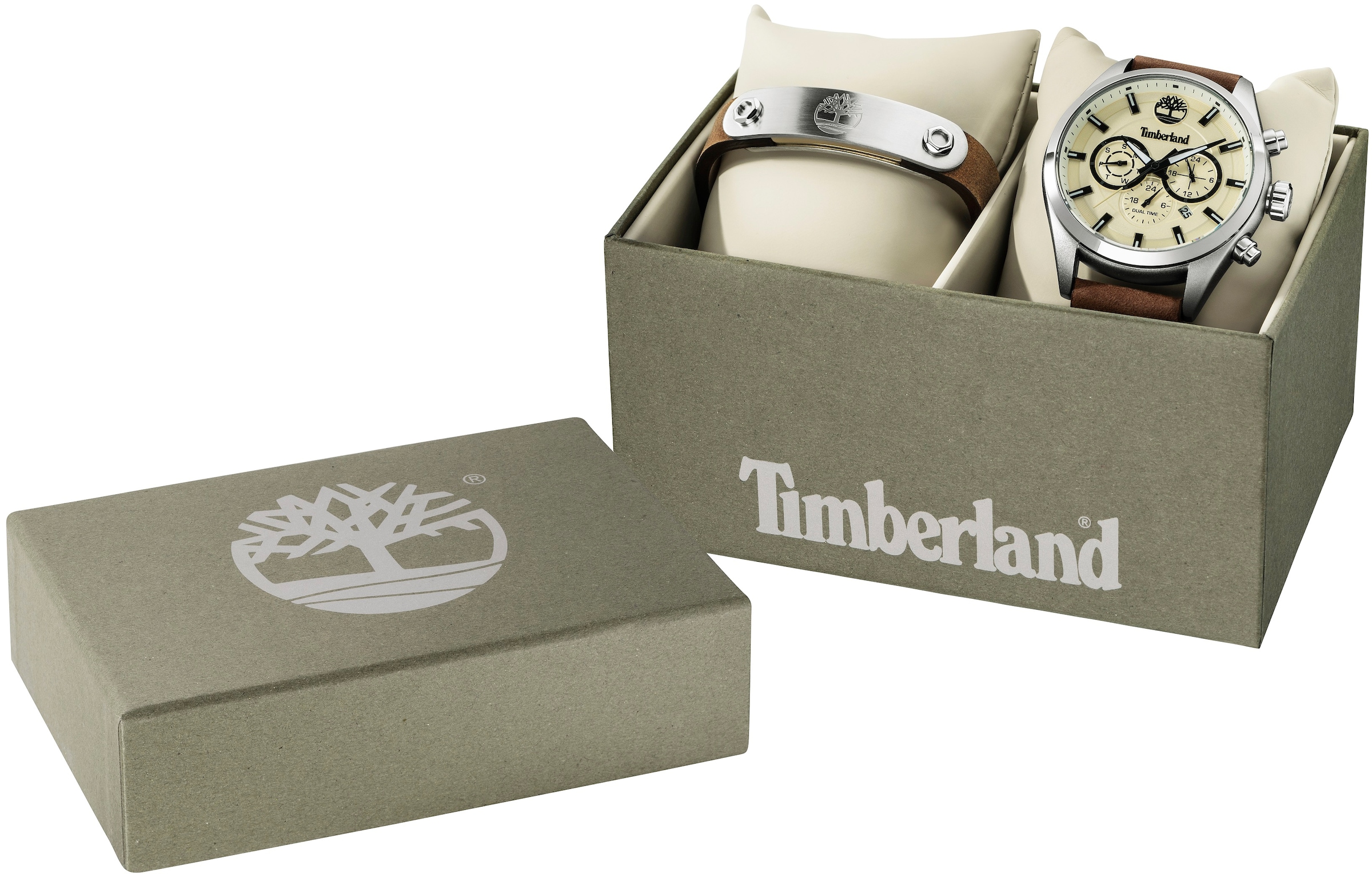 Timberland Multifunktionsuhr »ASHMONT-SET, TBL.ASHM.SET.20«, (Set, 2 tlg.,  Uhr mit Schmuck-Armband) online shoppen bei OTTO
