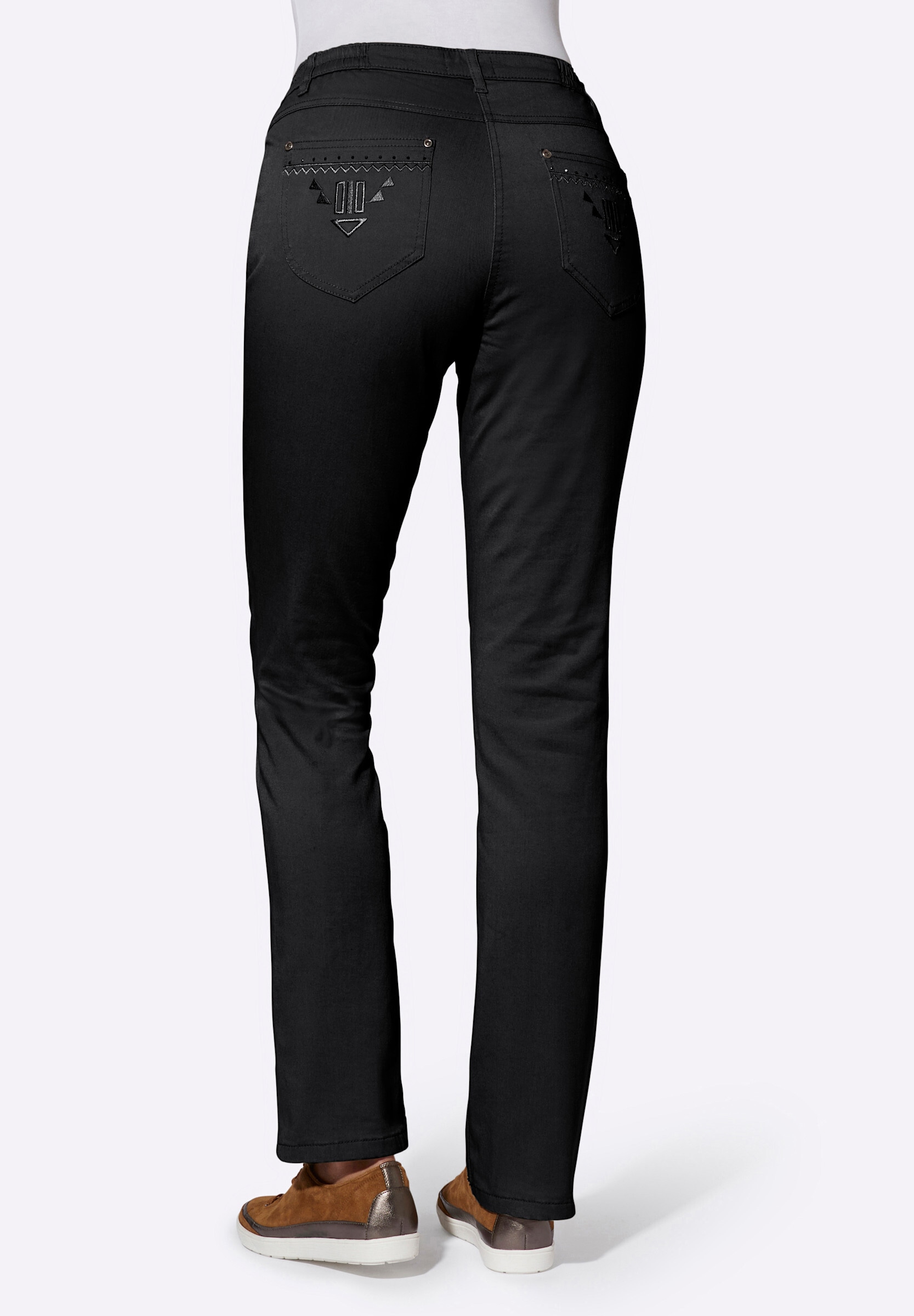 Witt Bequeme Jeans »Jeans Jeans mit Metallplättchen-Deko«