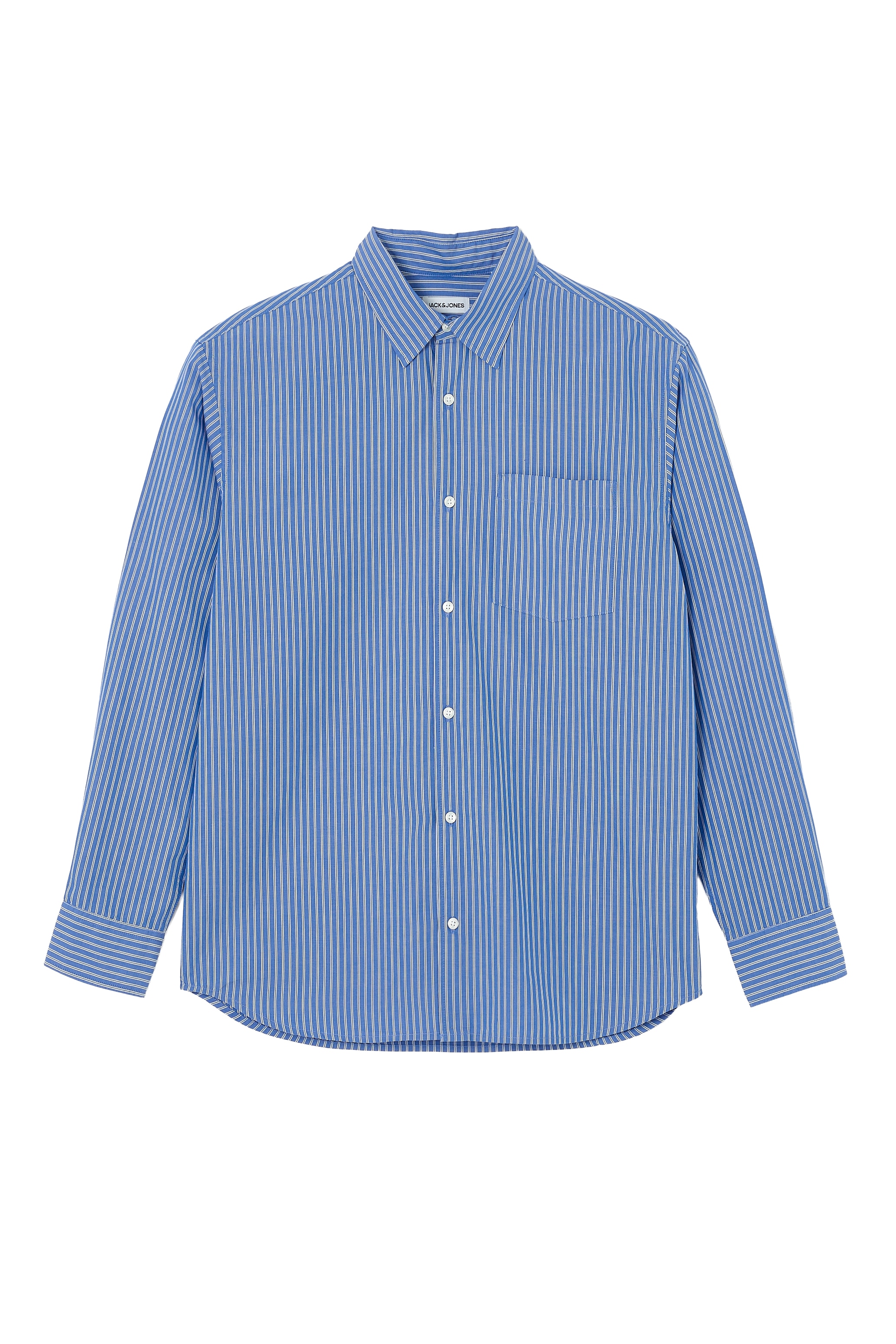 Jack & Jones Langarmhemd »JJECODY POPLIN SHIRT LS SN«, mit Streifen Muster