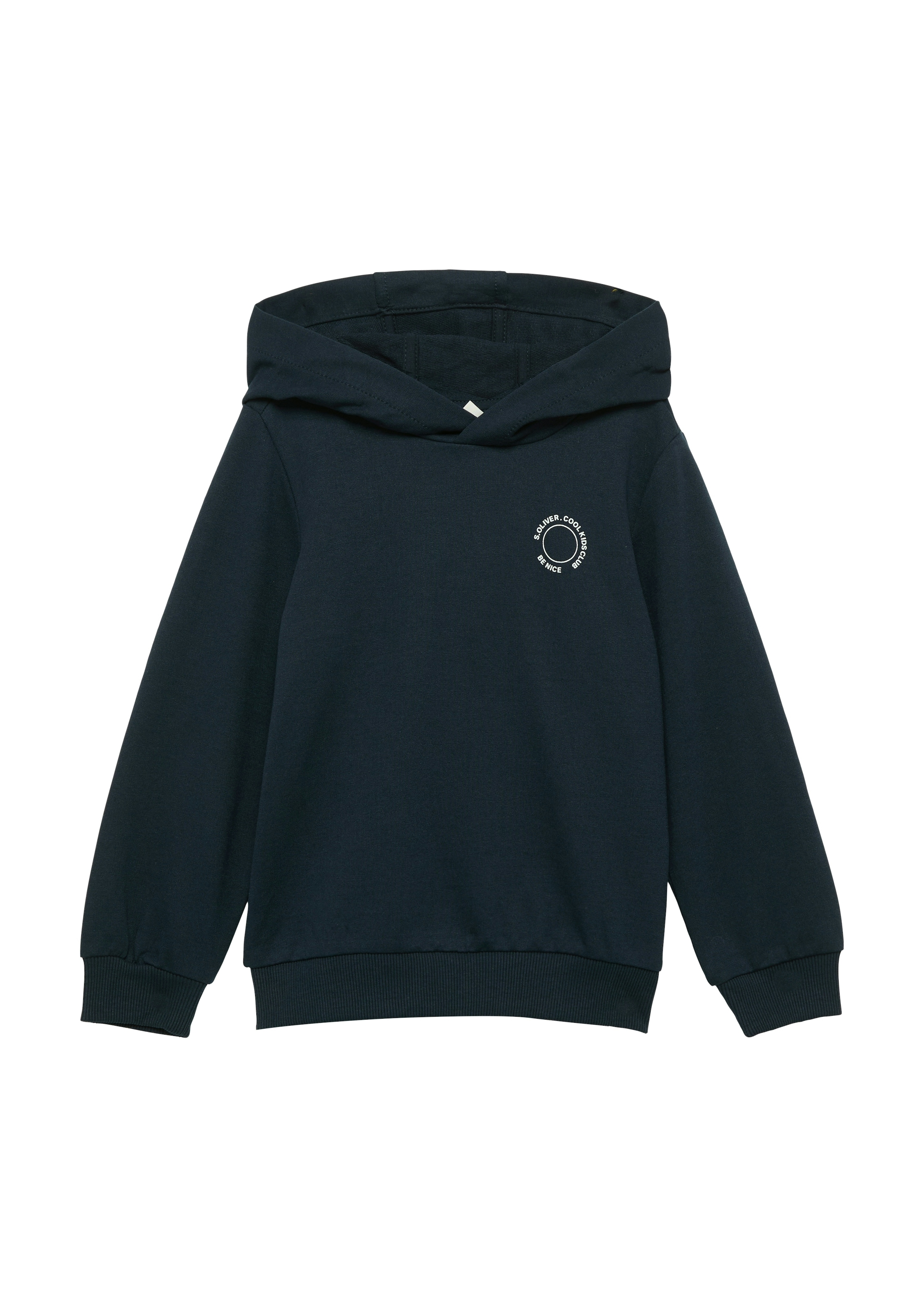 s.Oliver Junior Kapuzensweatshirt , mit Logo-Print
