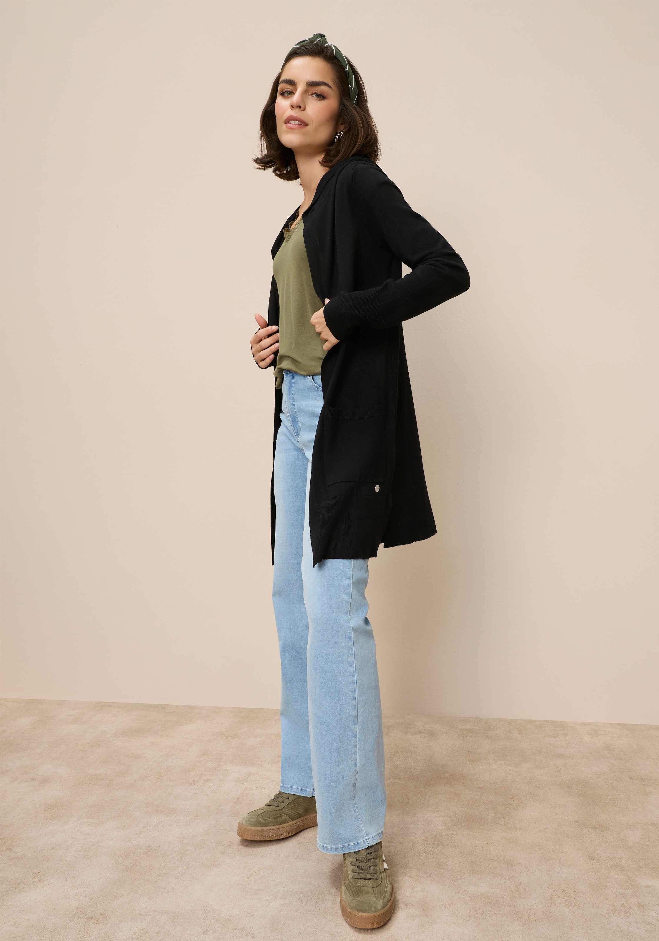 Tamaris Strickjacke mit Kapuze