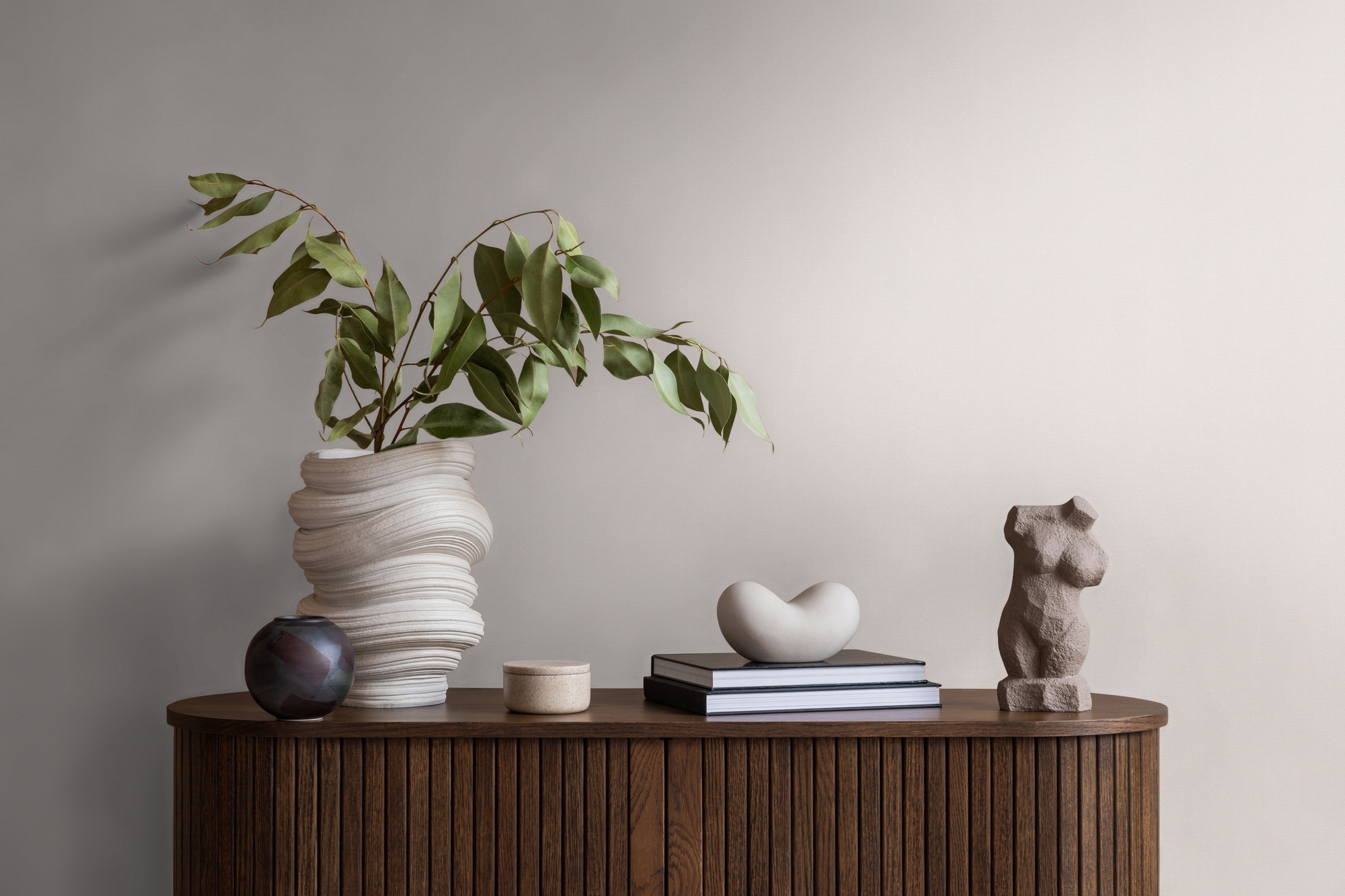 A.S. Création Vliestapete »Pure Elegance einfarbige Tapete Unitapete mit Struktur Landhaus« matt strukturiert Vliestapete Uni für Schlafzimmer Küche Wohnzimmer Einfarbig Design