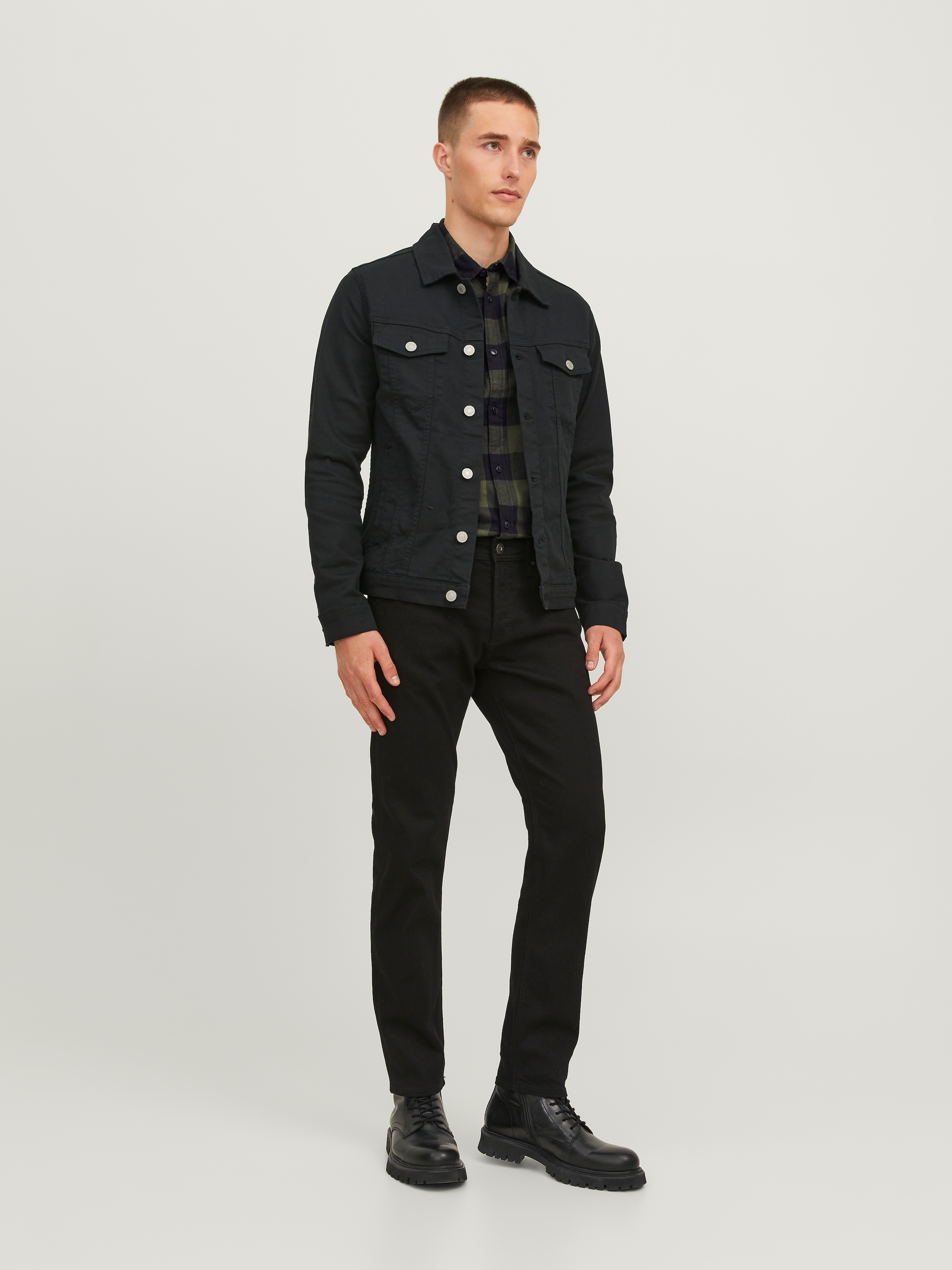 Jack & Jones Karohemd »JJ JJEGINGHAM TWILL SHIRT L/«