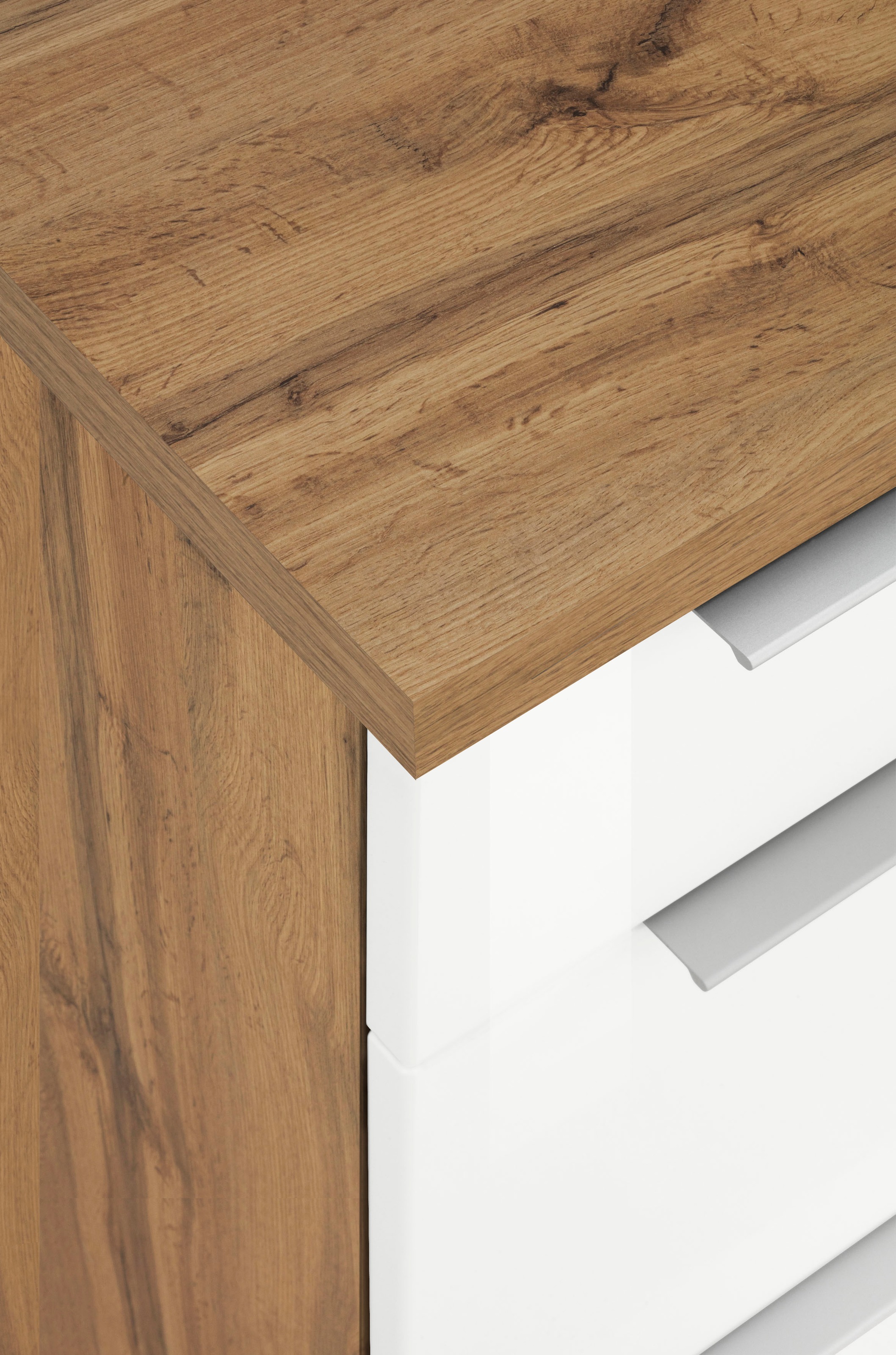 KOCHSTATION Küchenzeile »KS-Brindisi Breite 280 cm« wahlweise mit E-Geräten und Induktion, mit MDF-Fronten und Regal