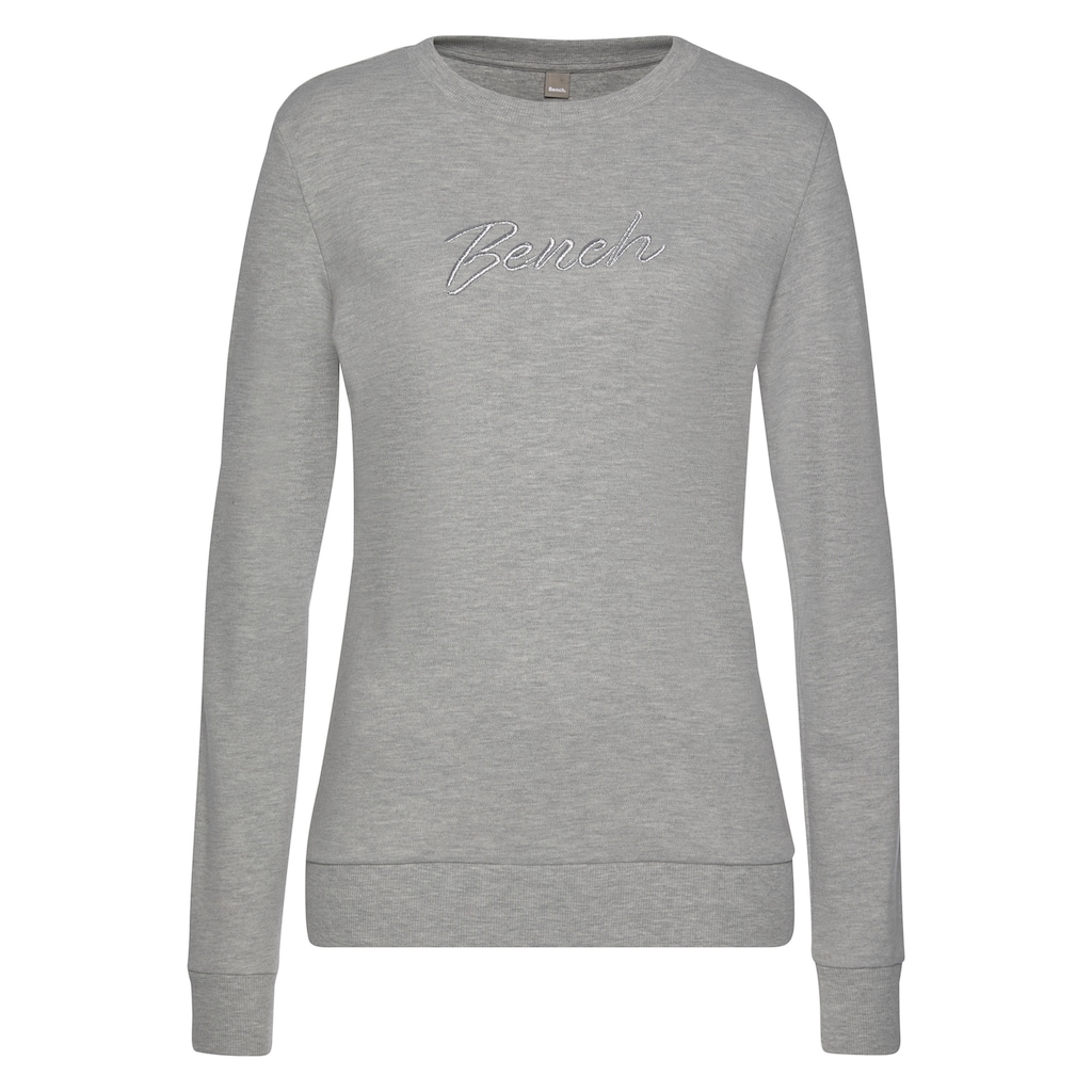 Bench. Loungewear Sweatshirt »Loungeshirt«, mit Logostickerei, Loungewear, Loungeanzug