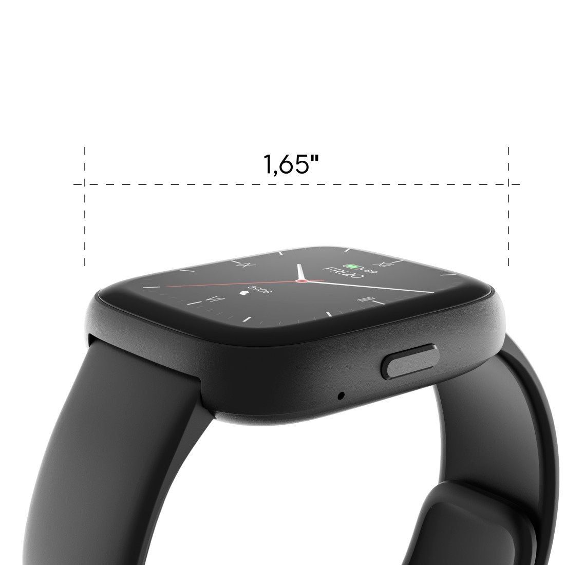Hama Smartwatch »Smartwatch 46 mm (Telefonfunktion, WhatsApp, E-Mail etc., wasserdicht)«(/ 1,65 ″)