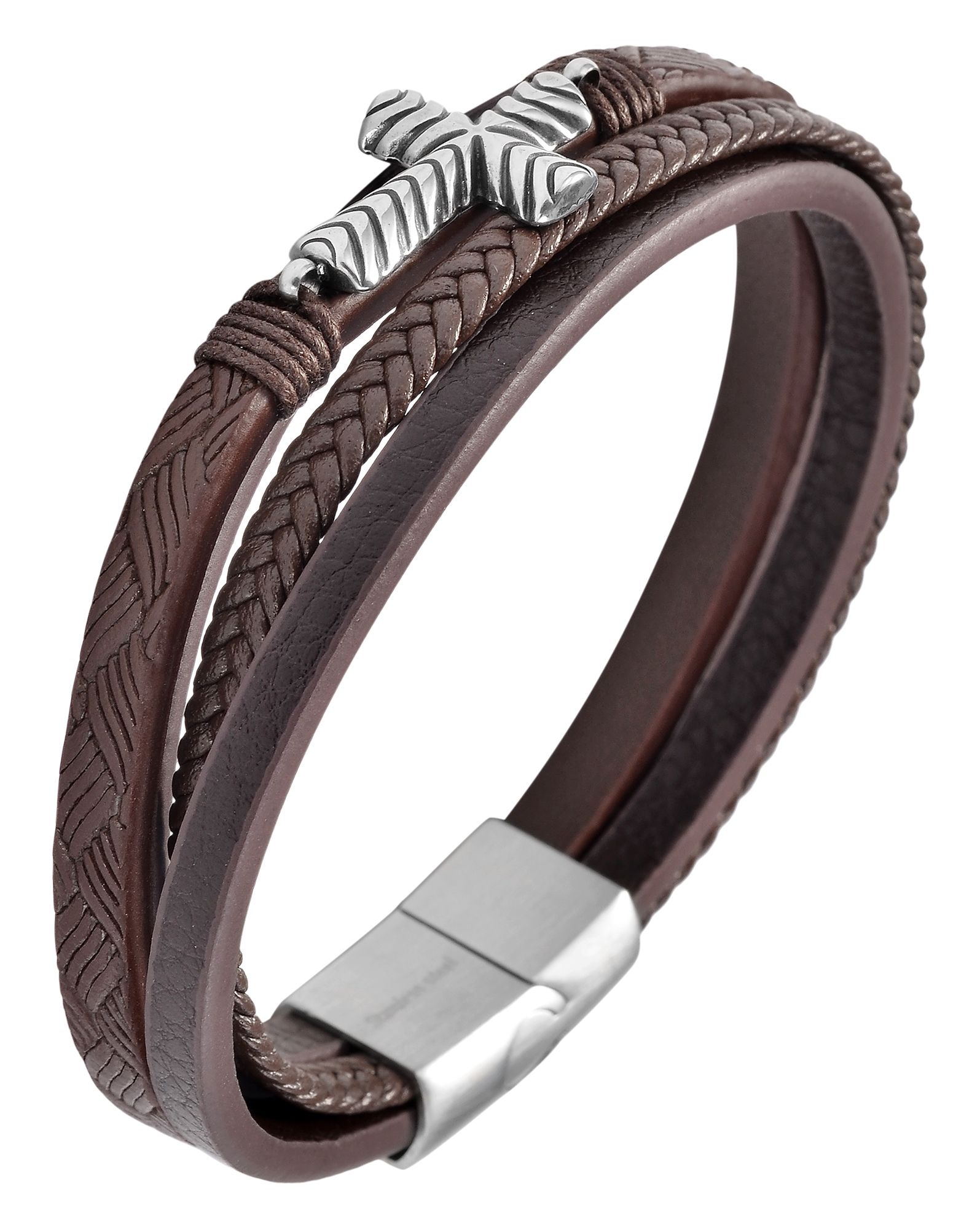 Adelia´s Lederarmband »Unisex Armband ¿ Lederarmband aus Leder 19 cm«