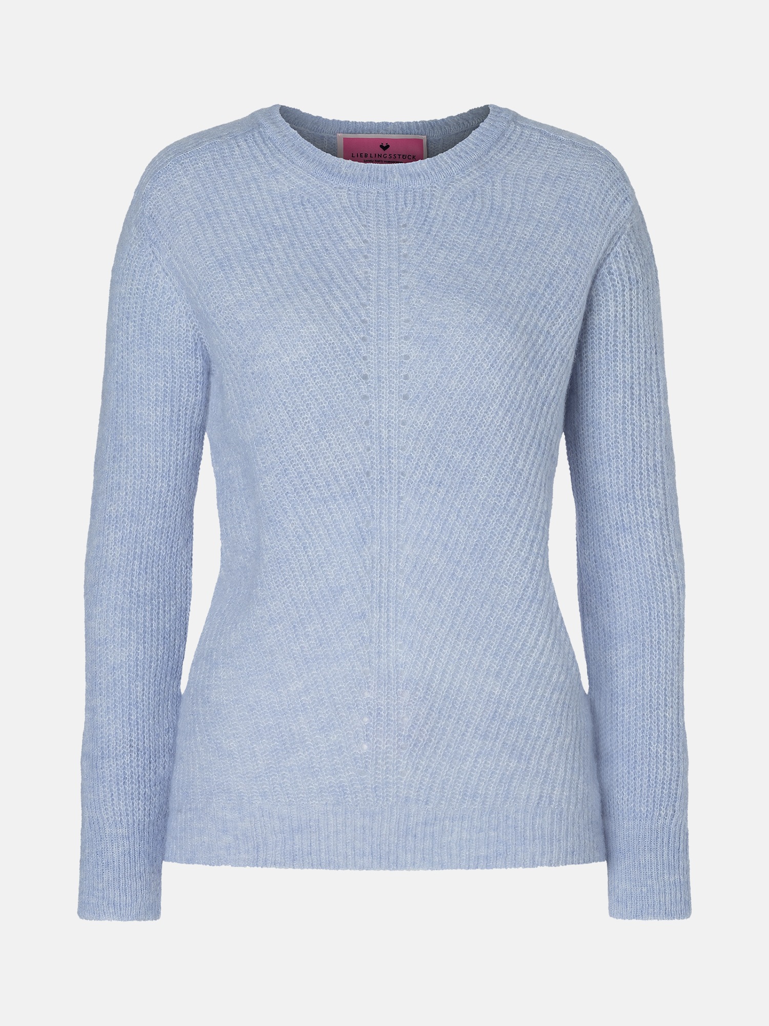 Lieblingsstück Strickpullover »Babro«, Rundhals mit Alpakawolle