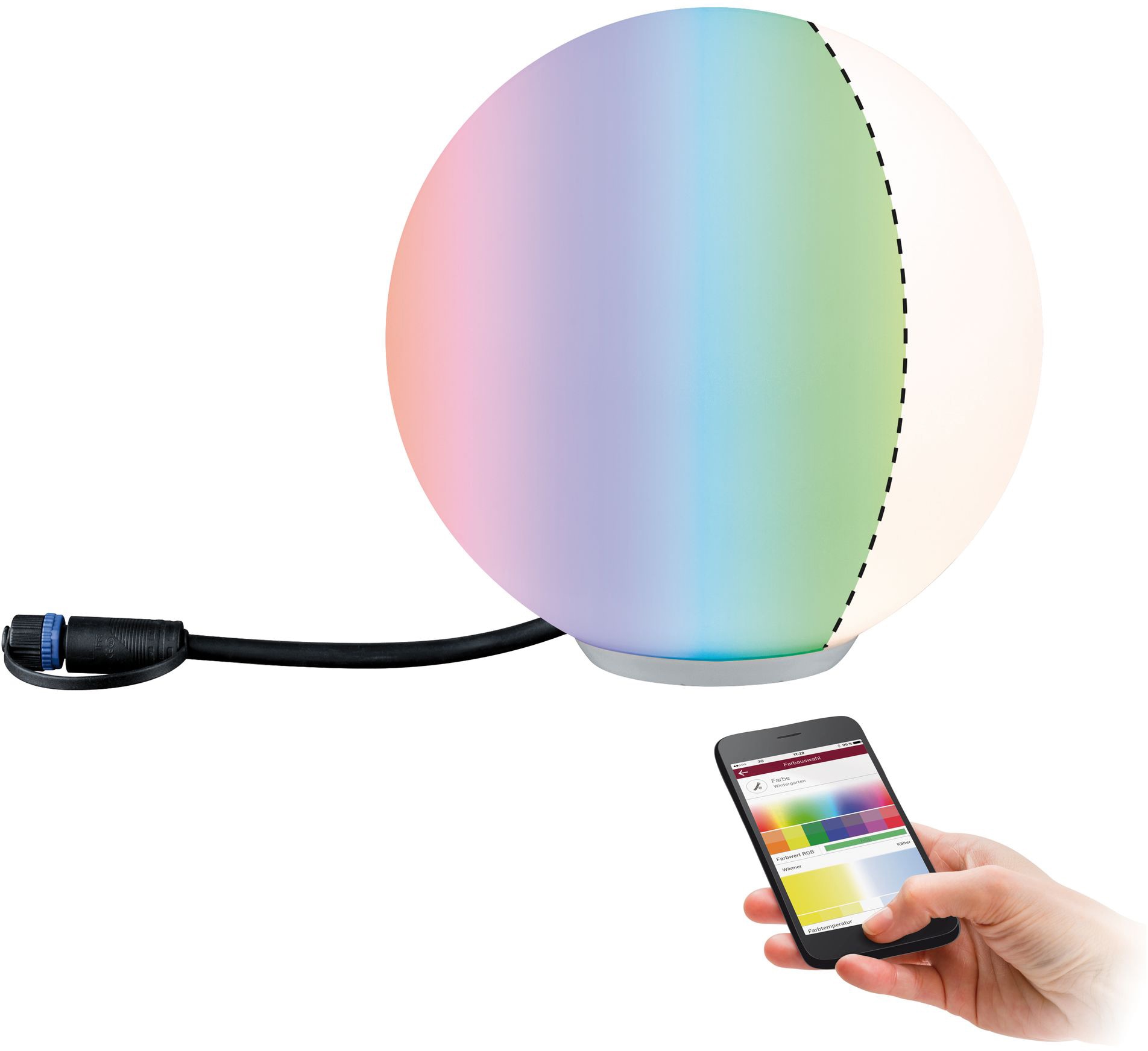 Paulmann LED Kugelleuchte »Plug & Shine« LED-Modul 1 Stk. Warmweiß LED-Modul, IP67 RGBW 24V ZigBee