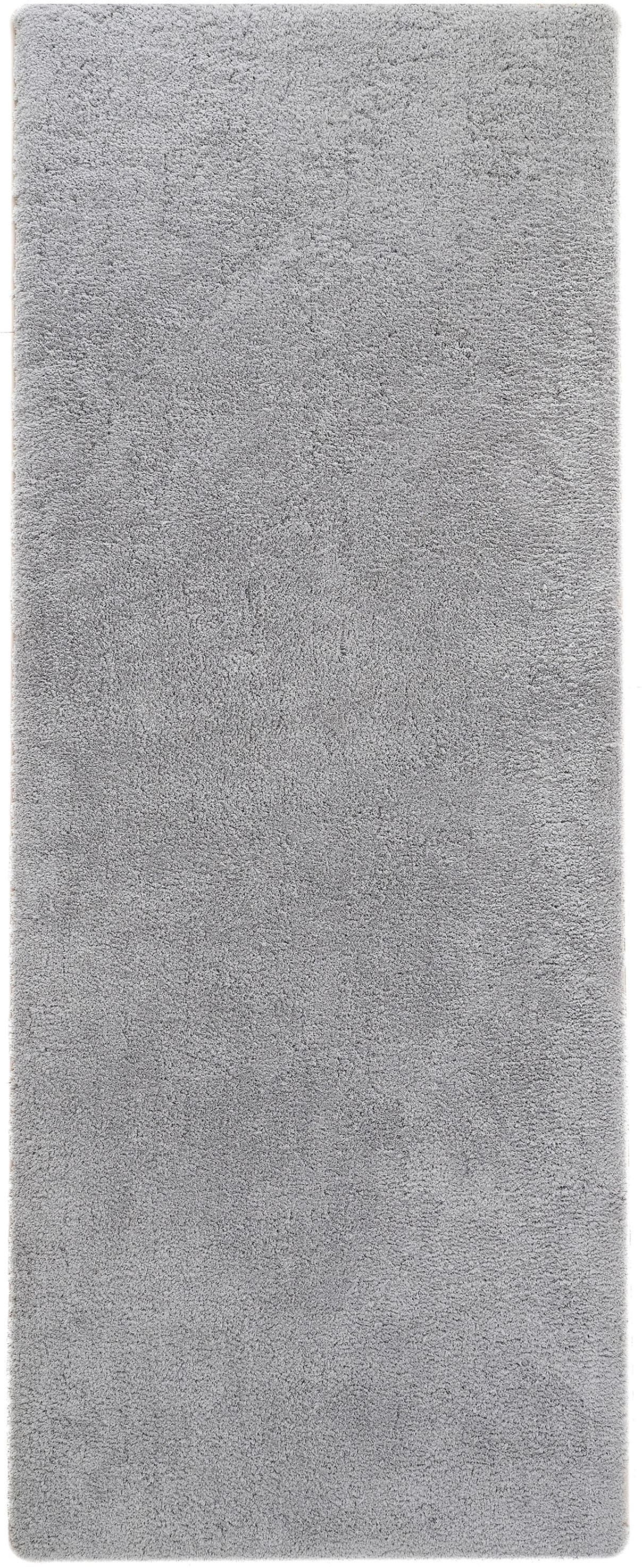 my home Hochflor-Läufer »Microfaser Teppich Magong, besonders weich, sehr feiner Flor«, rechteckig, 25 mm Höhe, uni Teppiche, Wohnzimmer, Schlafzimmer, Kinderzimmer, Flur, Brücke