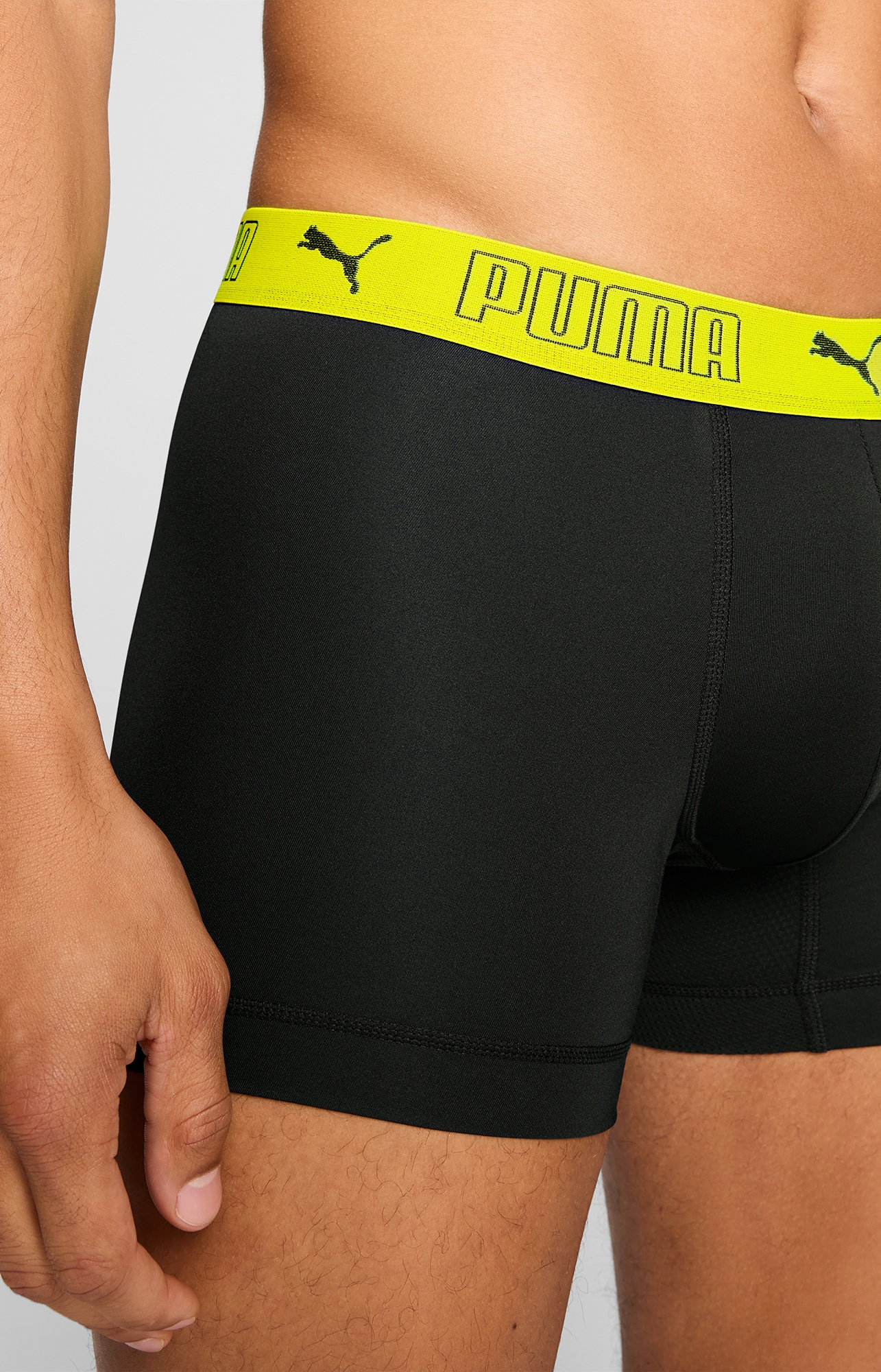 PUMA Boxershorts »PUMA MEN SPORT MICROFIBER BOXERS« 2er Pack,  mit Logo-Bund