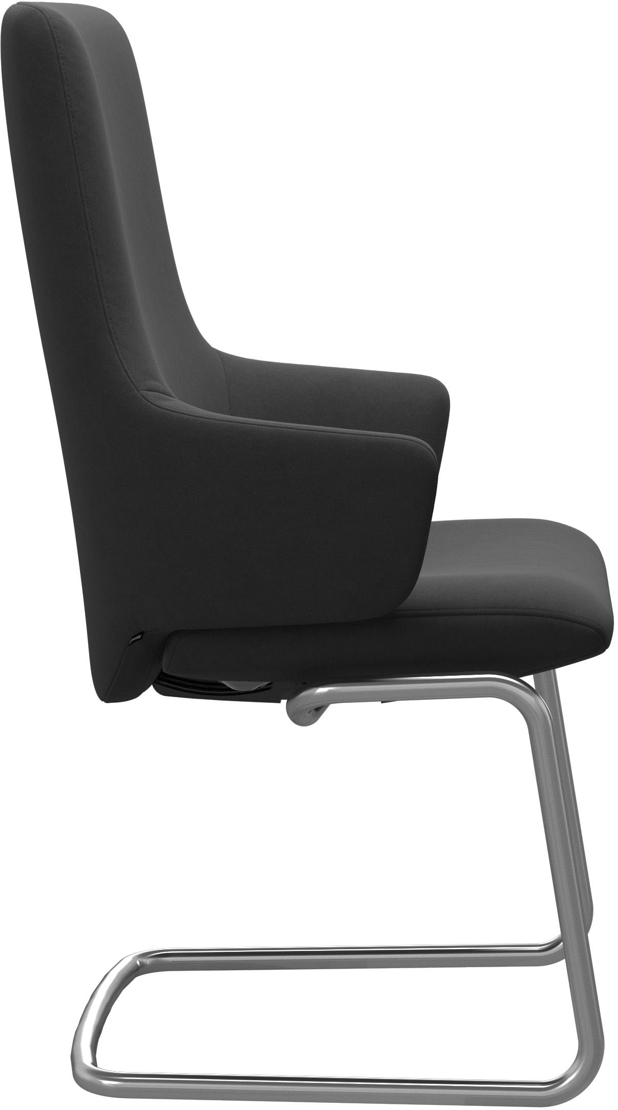 Stressless® Polsterstuhl »Laurel« () High Back mit Armlehne, Größe L, mit Beinen aus Stahl in Chrom matt
