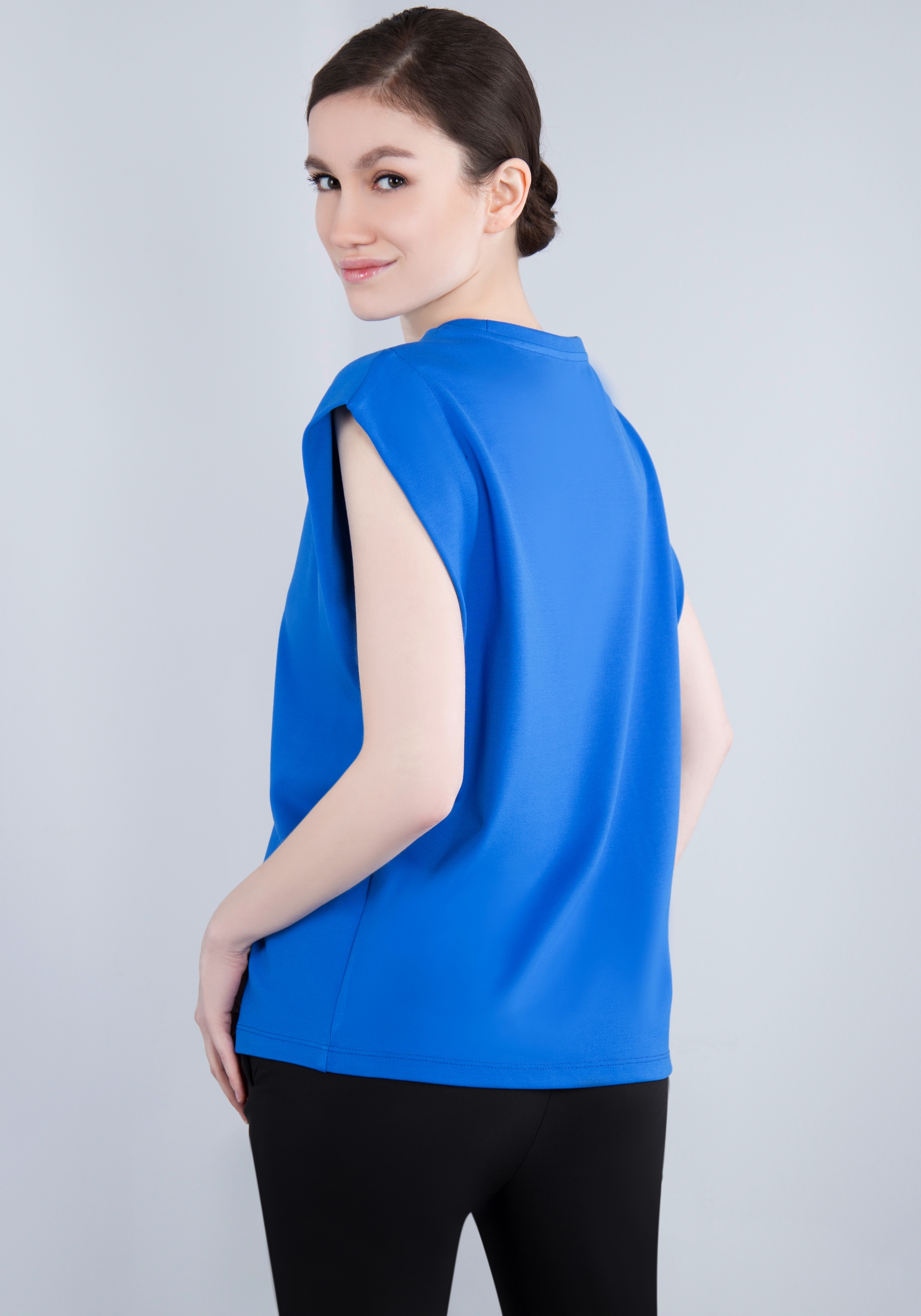 IMPERIAL T-Shirt »Ärmelloses "Punto Milano" Shirt mit eingeschlagen Armlochdetail«